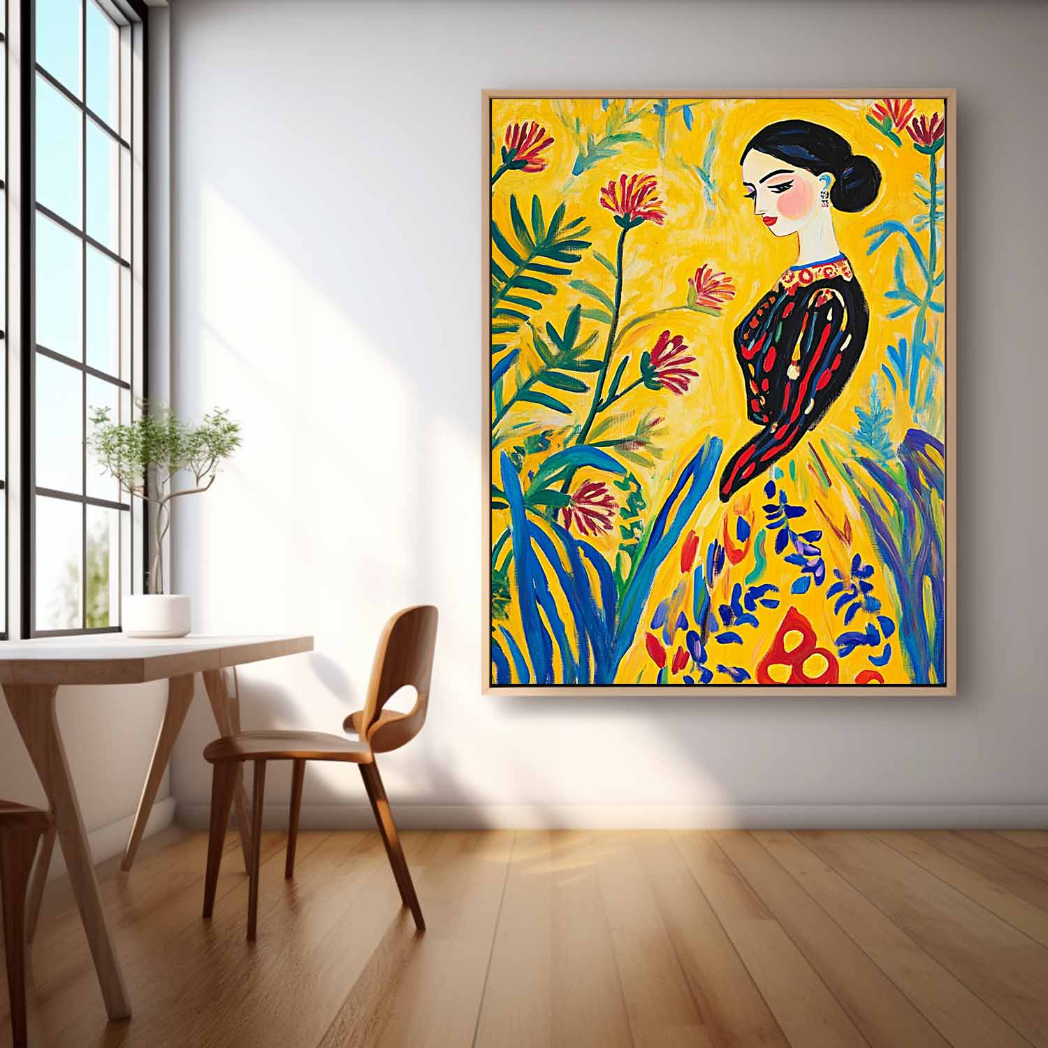 Gorgeous Original Modern Wall Art Famous Art Of Woman Artwork Cute Girl In A Romantic Vintage Style
