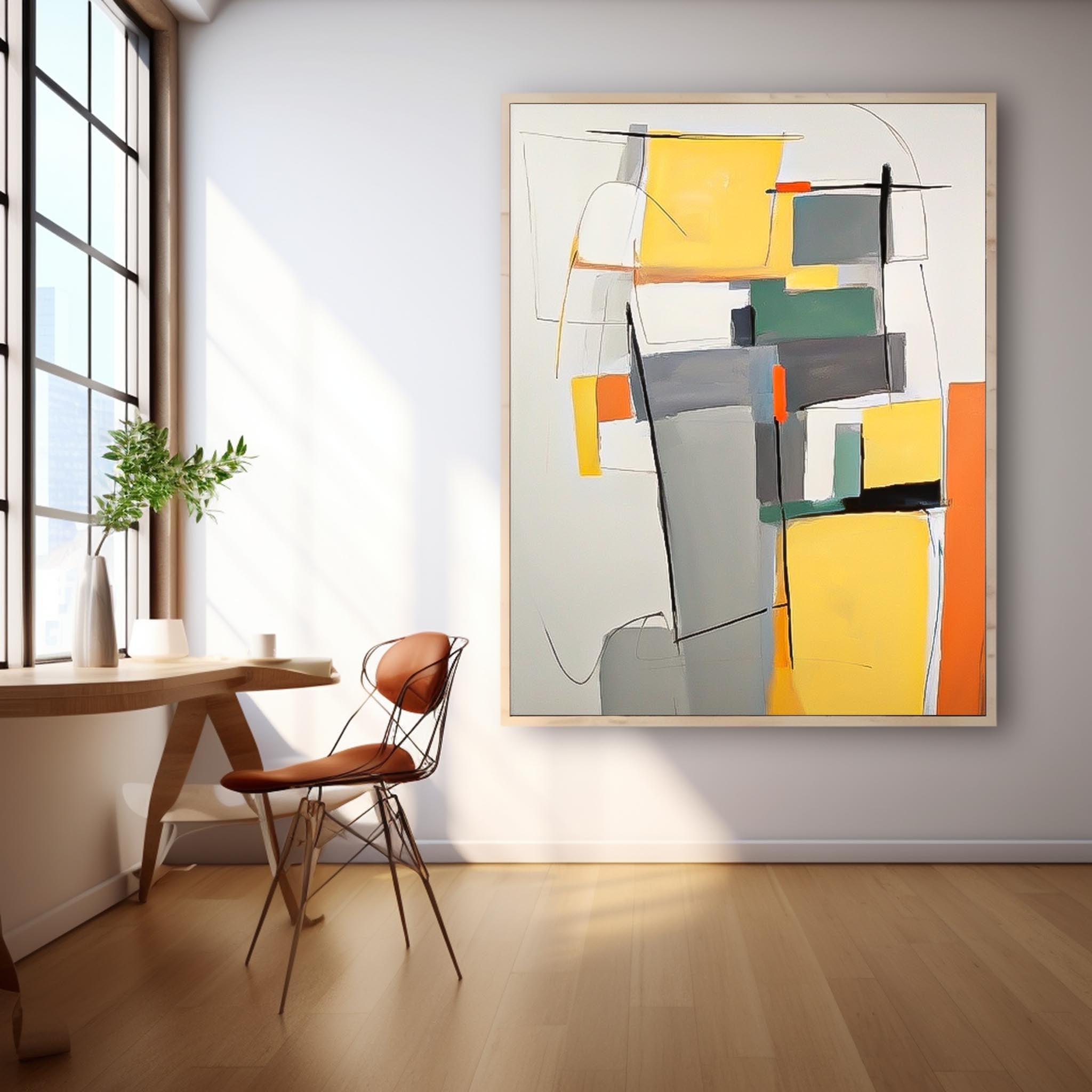 Oversized Abstract Wall Art Contemporary Graet Quality Acrylic Painting On Canvas For Sale