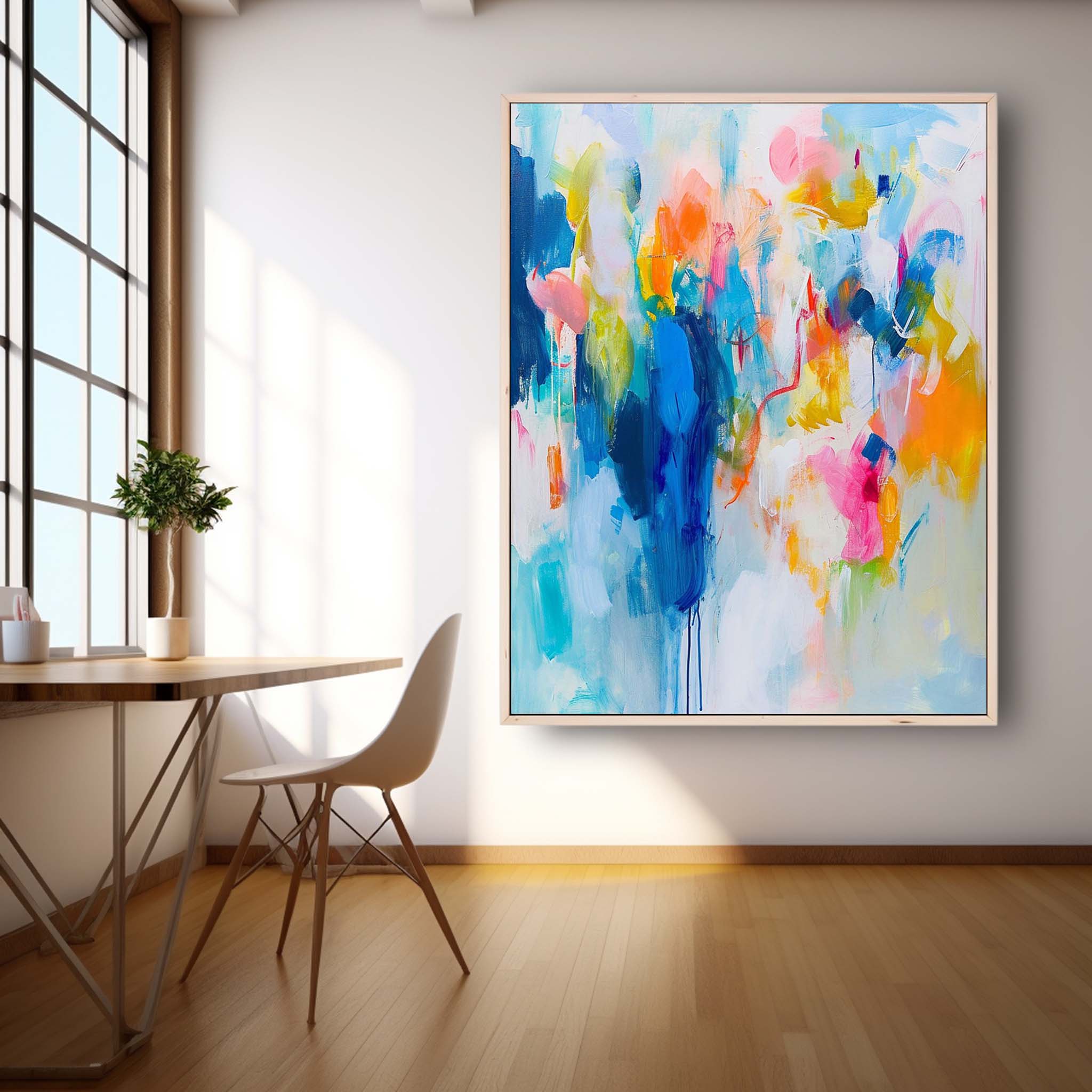 Modern Colorful Quality Large Art Famous Abstract Artwork Original Oil Painting On Canvas Home Decor