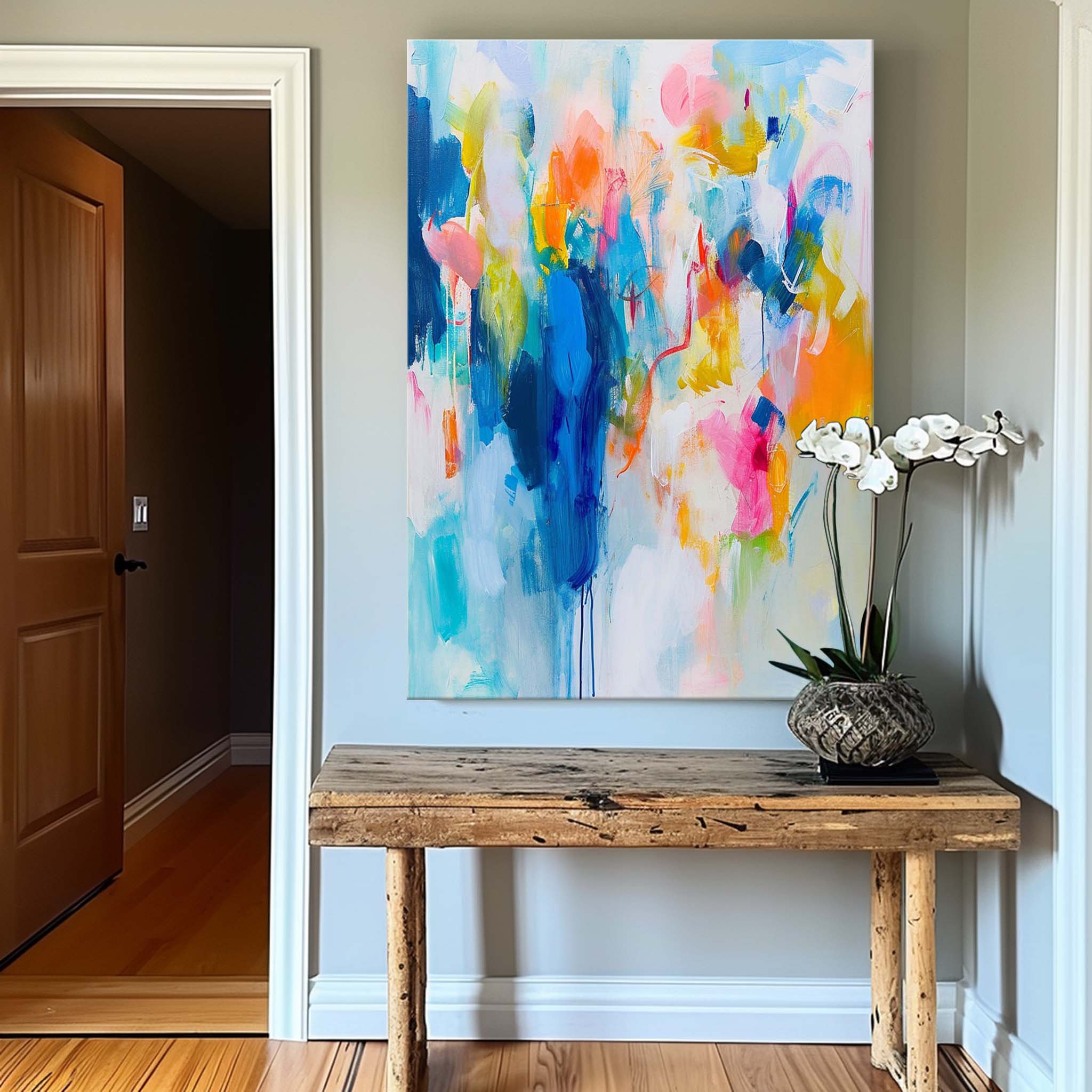 Modern Colorful Quality Large Art Famous Abstract Artwork Original Oil Painting On Canvas Home Decor
