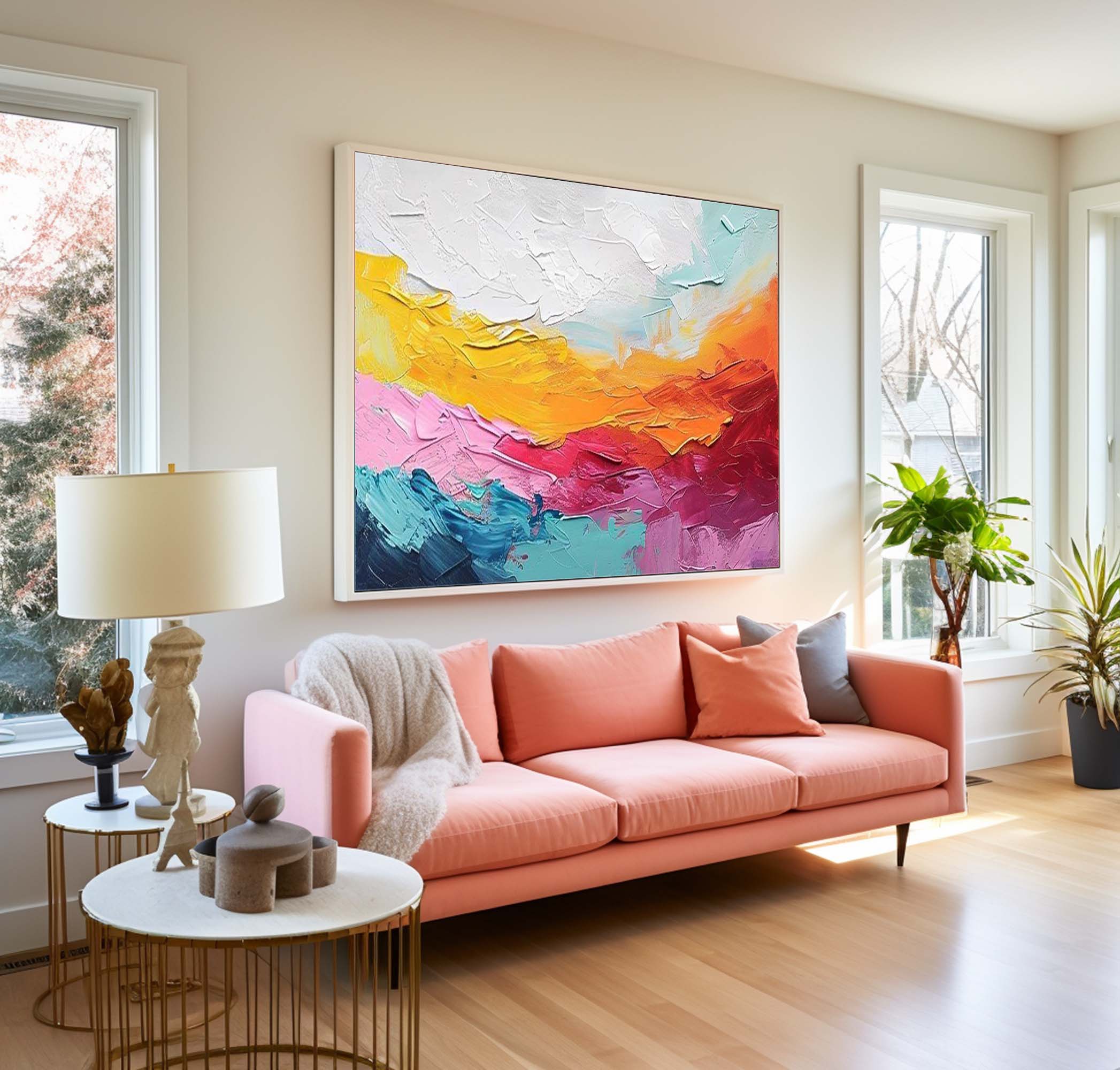Vibrant Color Buy Abstract Paintings Online Original Wall Art Large Texture Abstract Oil Painting Home Decor