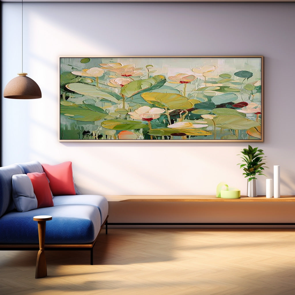 Affordable Large Wall Art Colorful Textured Floral Acrylic Painting Original Modern Painting On Canvas For Living Room