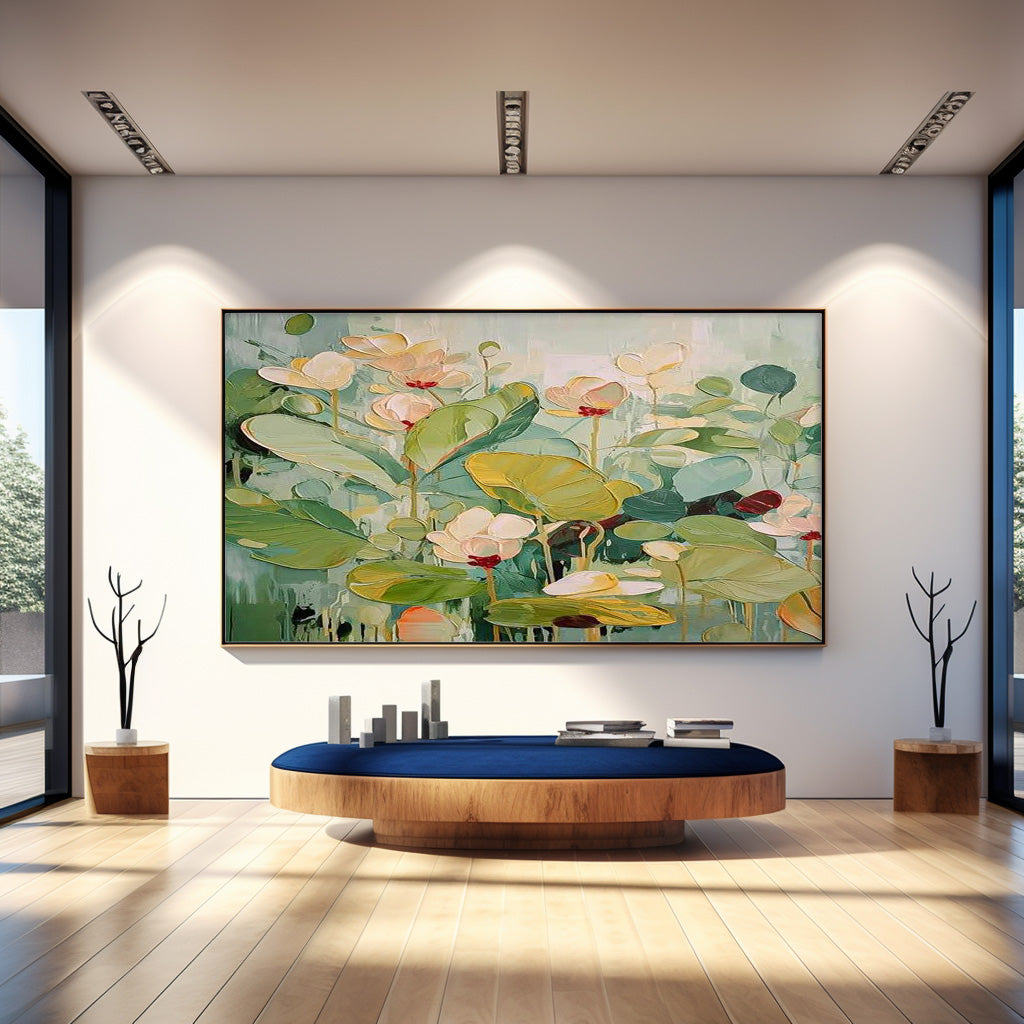 Affordable Large Wall Art Colorful Textured Floral Acrylic Painting Original Modern Painting On Canvas For Living Room