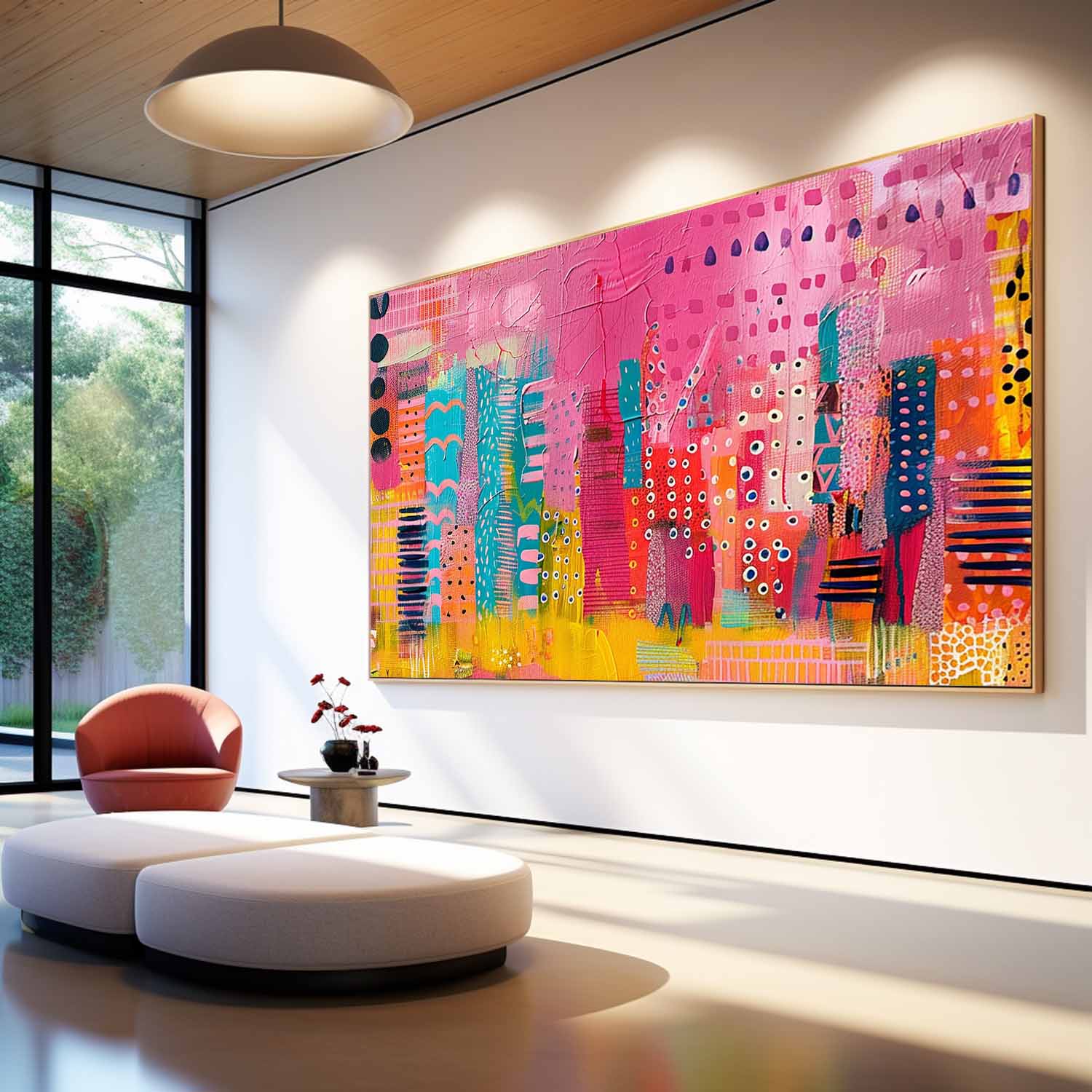 Original Graffiti Wall Art Colorful Texture Abstract Oil Painting Big Canvas Artwork Modern Acrylic Painting