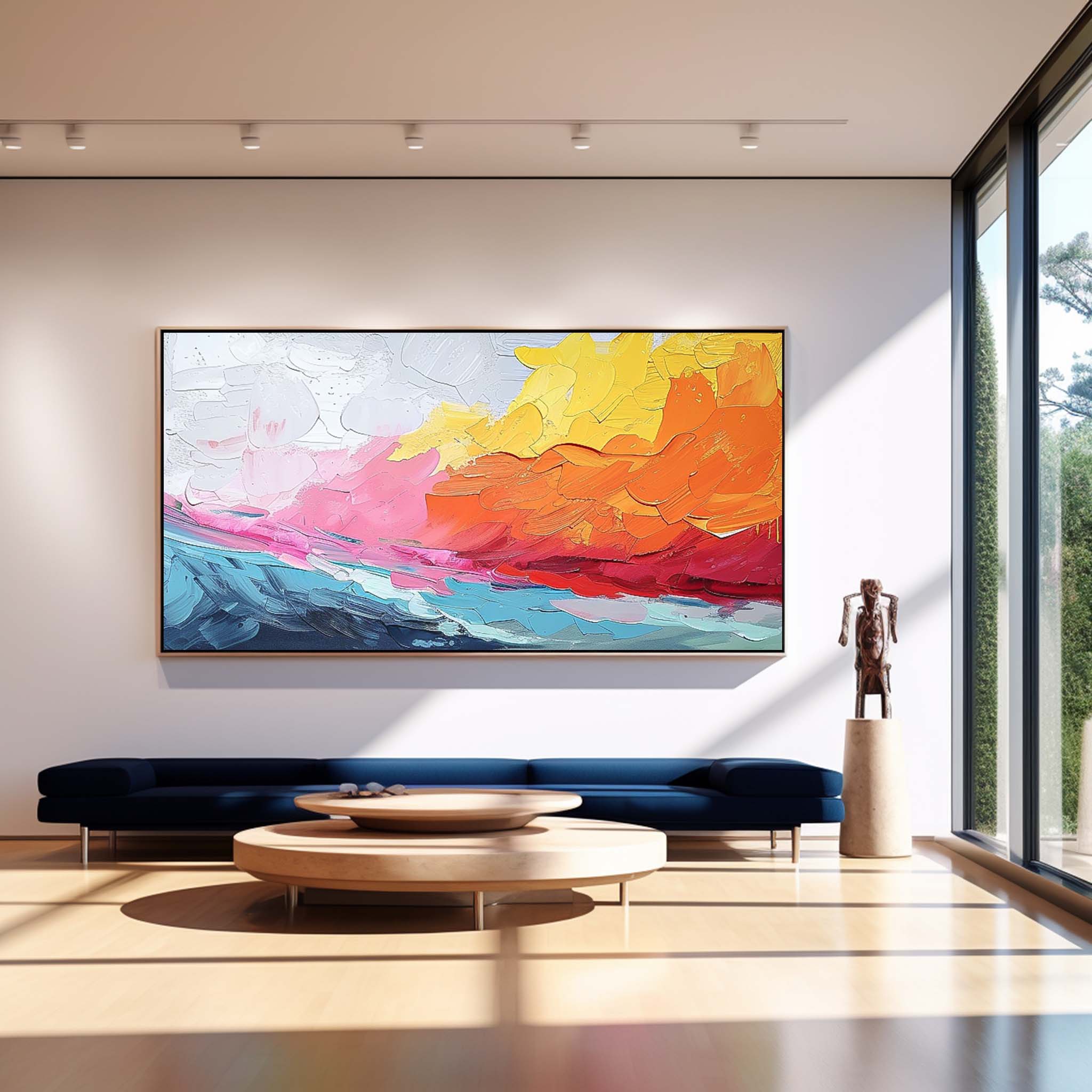 Big Canvas Artwork Modern Acrylic Painting Texture Abstract Oil Painting Original Wall Art Home decoration