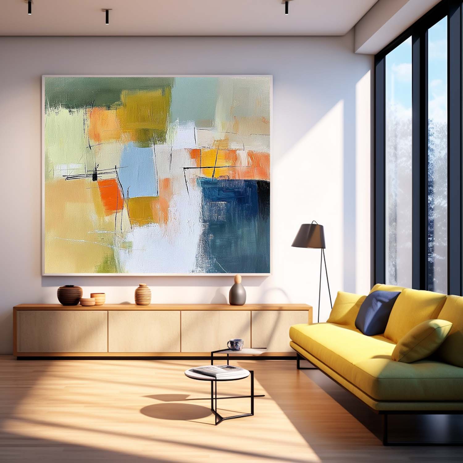Modern Textured Painting Original Canvas Wall Art Large Abstract Oil Painting for Living Room Office Bedroom