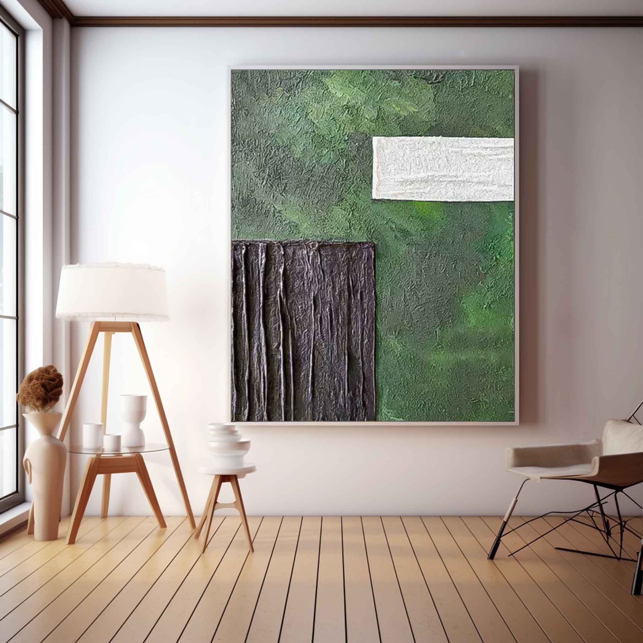Minimalist Canvas Oil Painting Big Abstract Acrylic Painting Original Wabi-Sabi Wind Artwork Home Decor