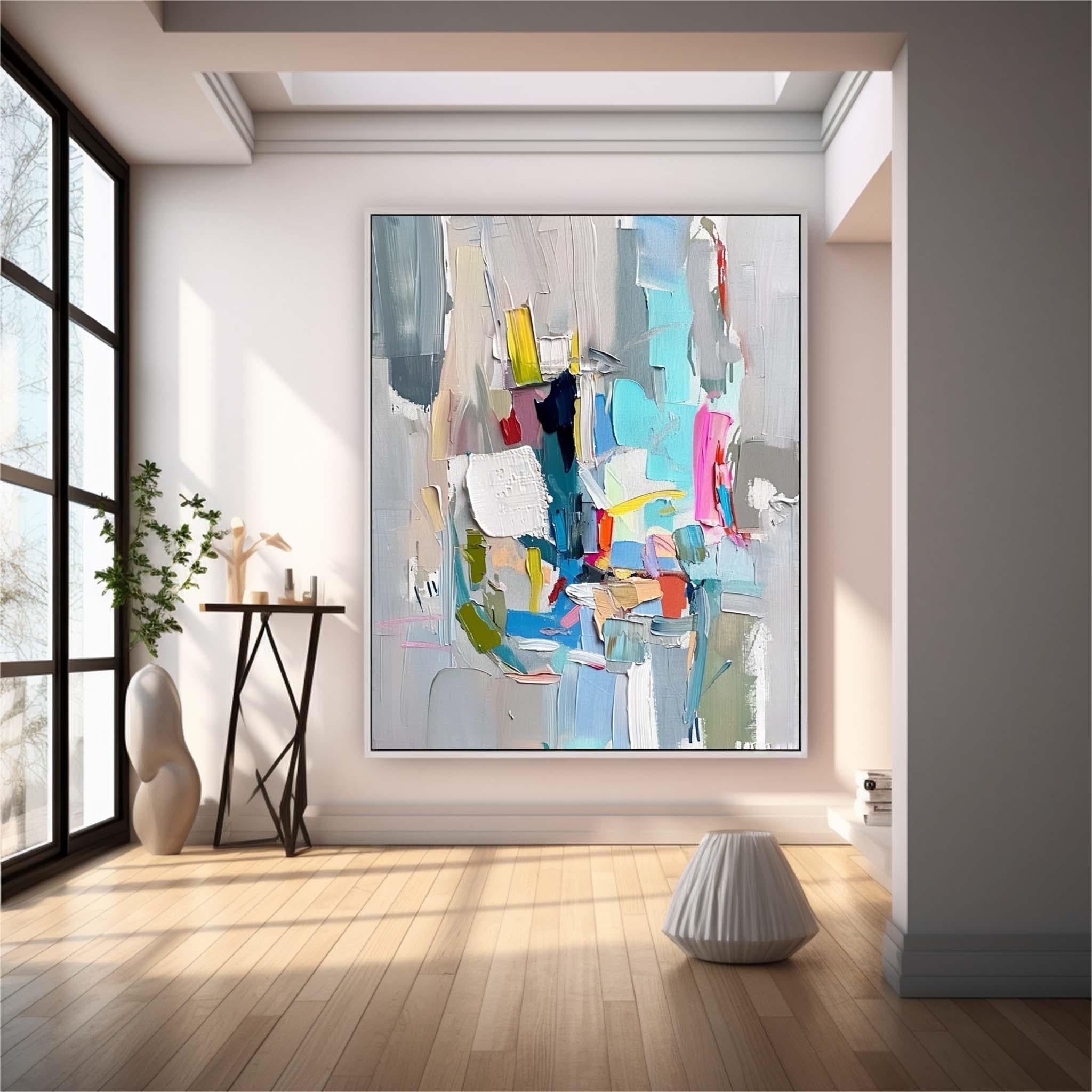 Contemporary Abstract Art For Sale Big Amazing Texture Artwork Colorful Original Canvas Painting