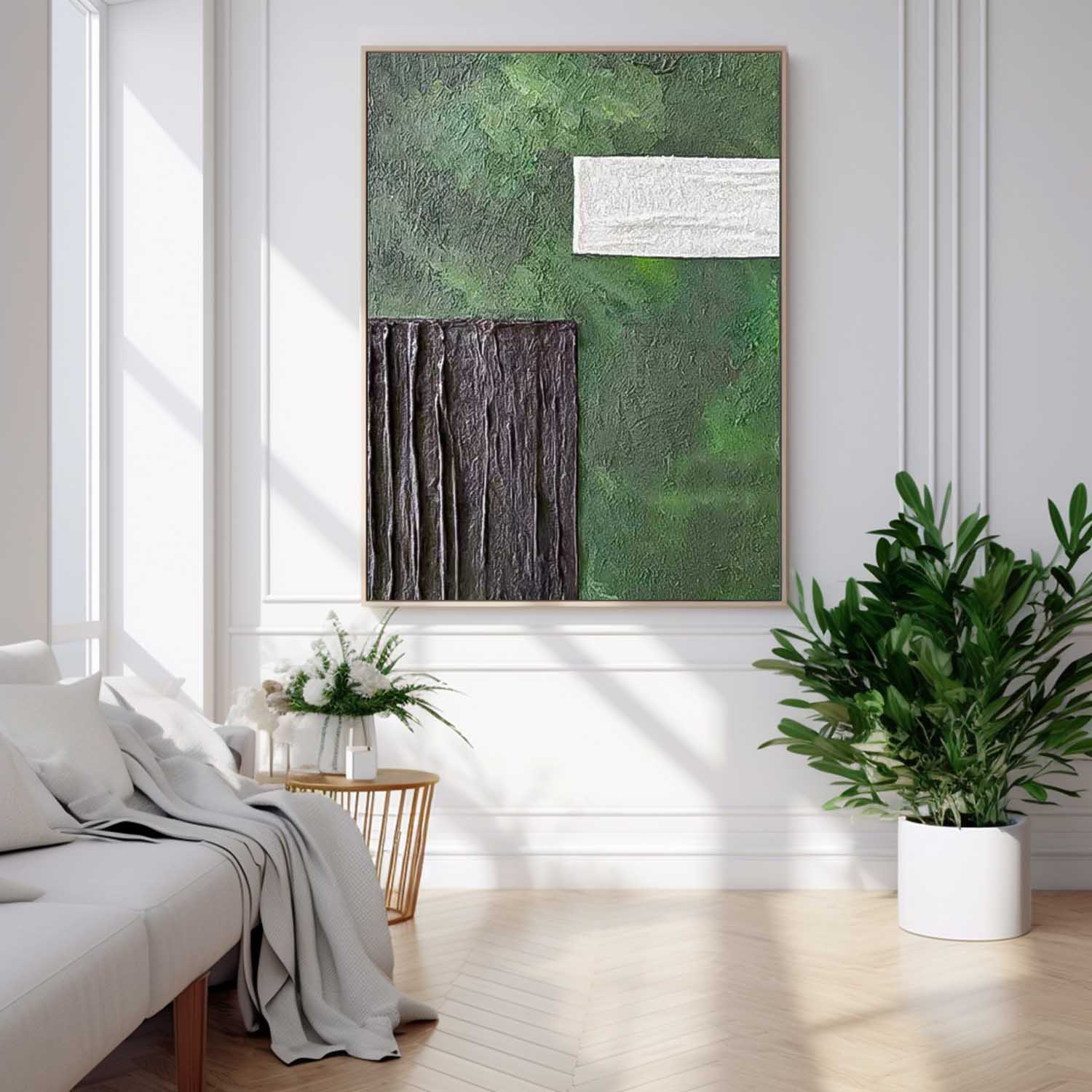 Minimalist Canvas Oil Painting Big Abstract Acrylic Painting Original Wabi-Sabi Wind Artwork Home Decor