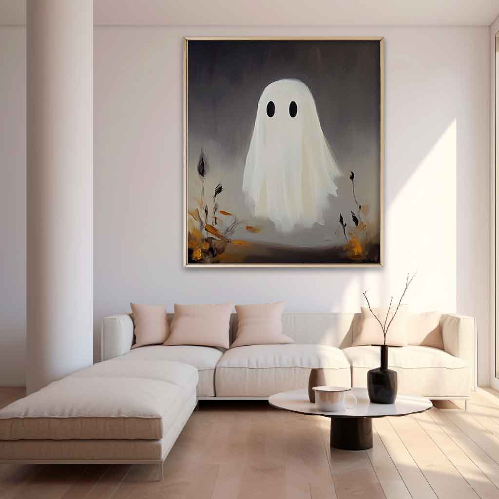 High Quality Original Artwork Large Modern Acrylic Painting On Canvas Cute Ghost Abstract Oil Painting