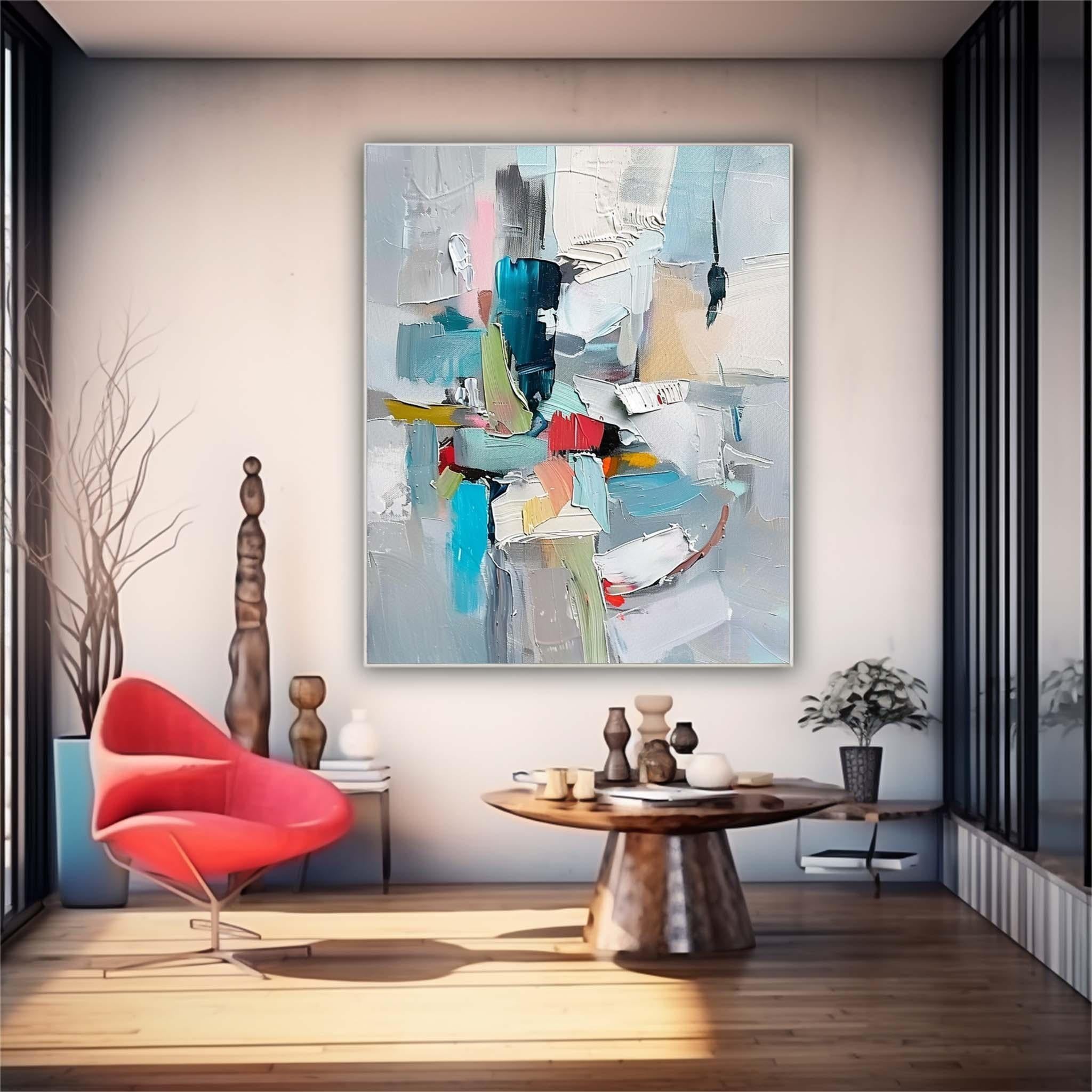 Contemporary Abstract Art For Sale Big Amazing Texture Artwork Original Oil Painting On Canvas For Living Room