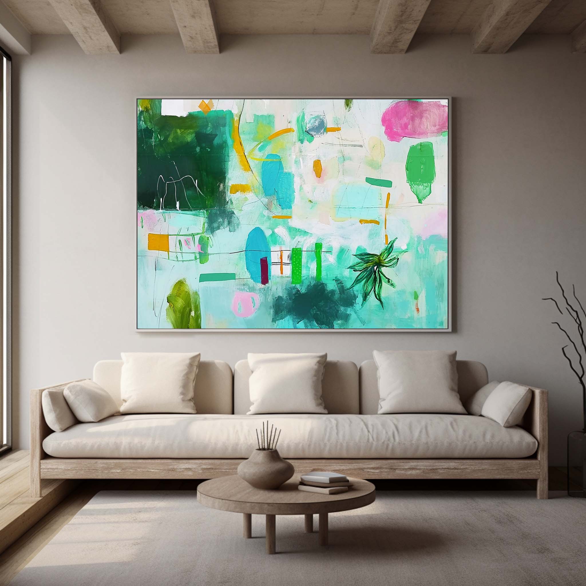 Buy Abstract Paintings Online Large Graffiti Abstract Oil Painting Original Wall Art For Living Room