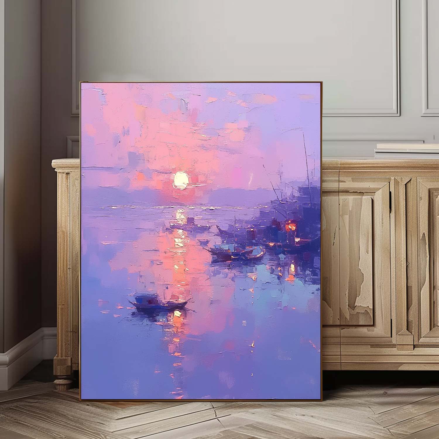Abstract Scenery Wall Art Acrylic Painting Large Dreamy Colors Landscape Oil Painting On Canvas Home Decor