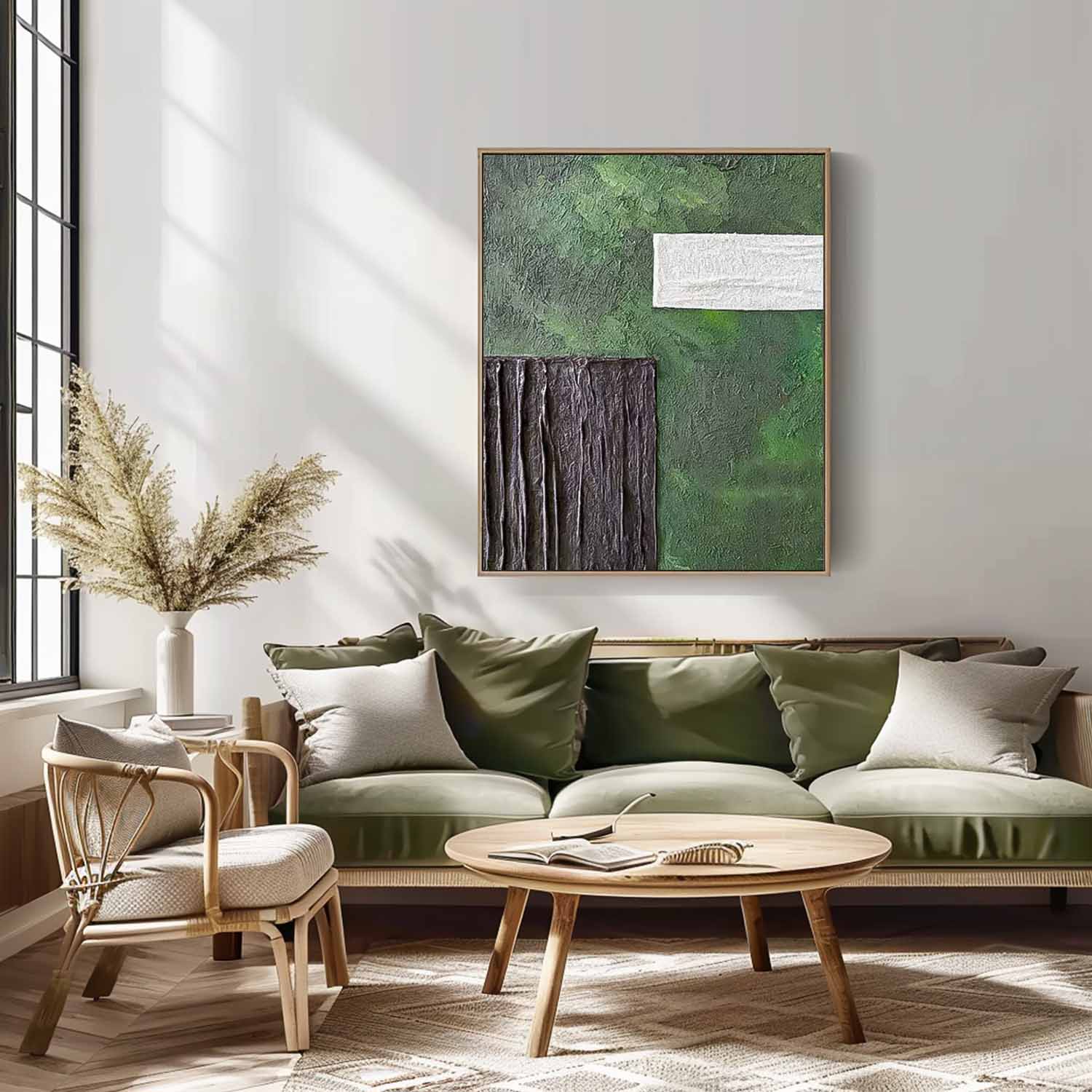 Minimalist Canvas Oil Painting Big Abstract Acrylic Painting Original Wabi-Sabi Wind Artwork Home Decor