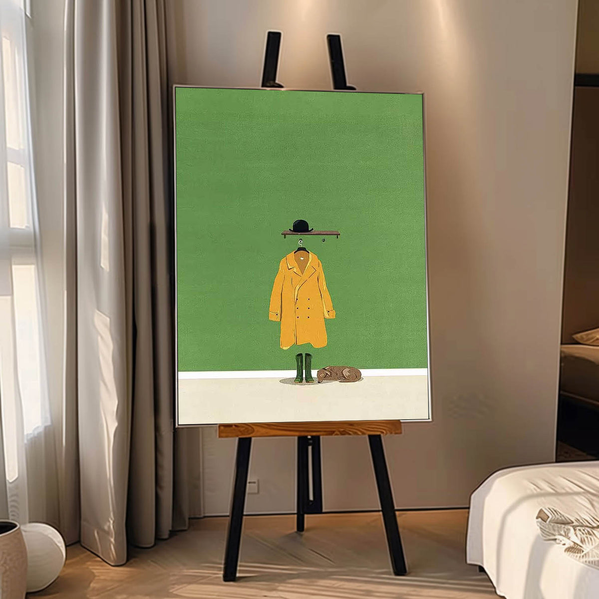 Green Minimalist Canvas Oil Painting Large Abstract Acrylic Painting Original Impressionist Realism Home Decor