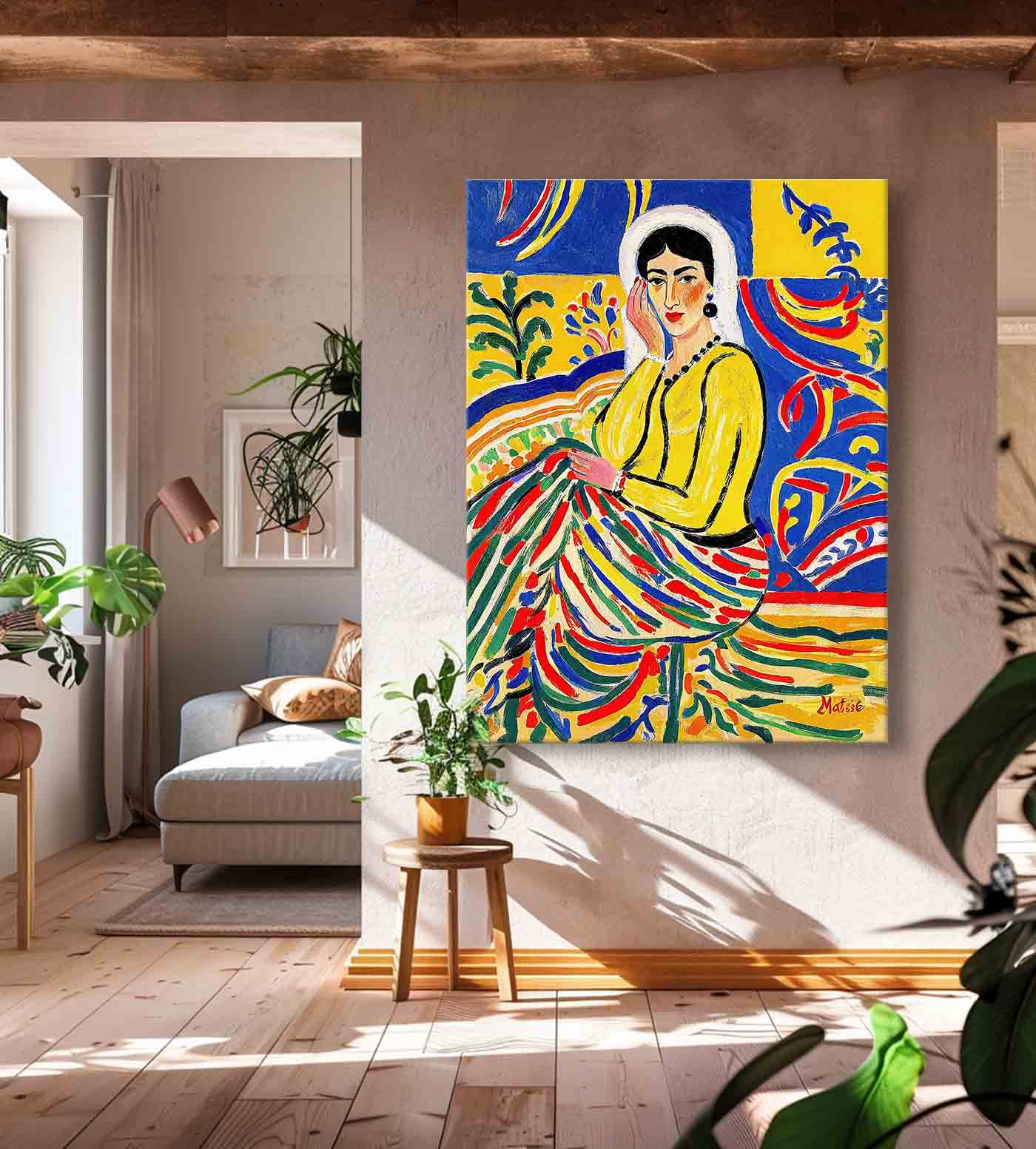 Beautiful Girl In A Romantic Vintage Style Gorgeous Original Modern Wall Art Woman In Gold Painting Artwork
