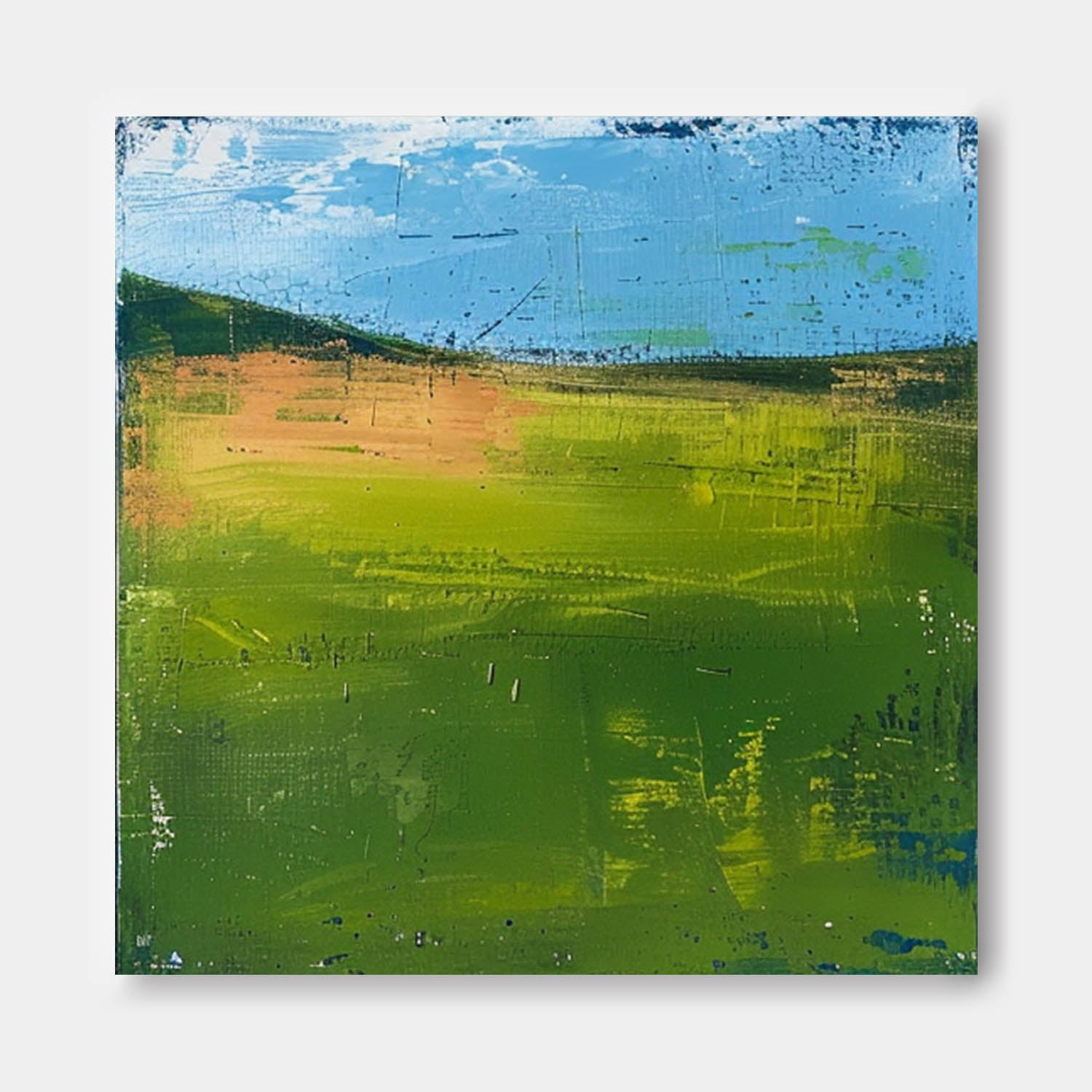Modern Nature Art Original Wall Art Large Abstract Field Oil Painting On Canvas for Living Room
