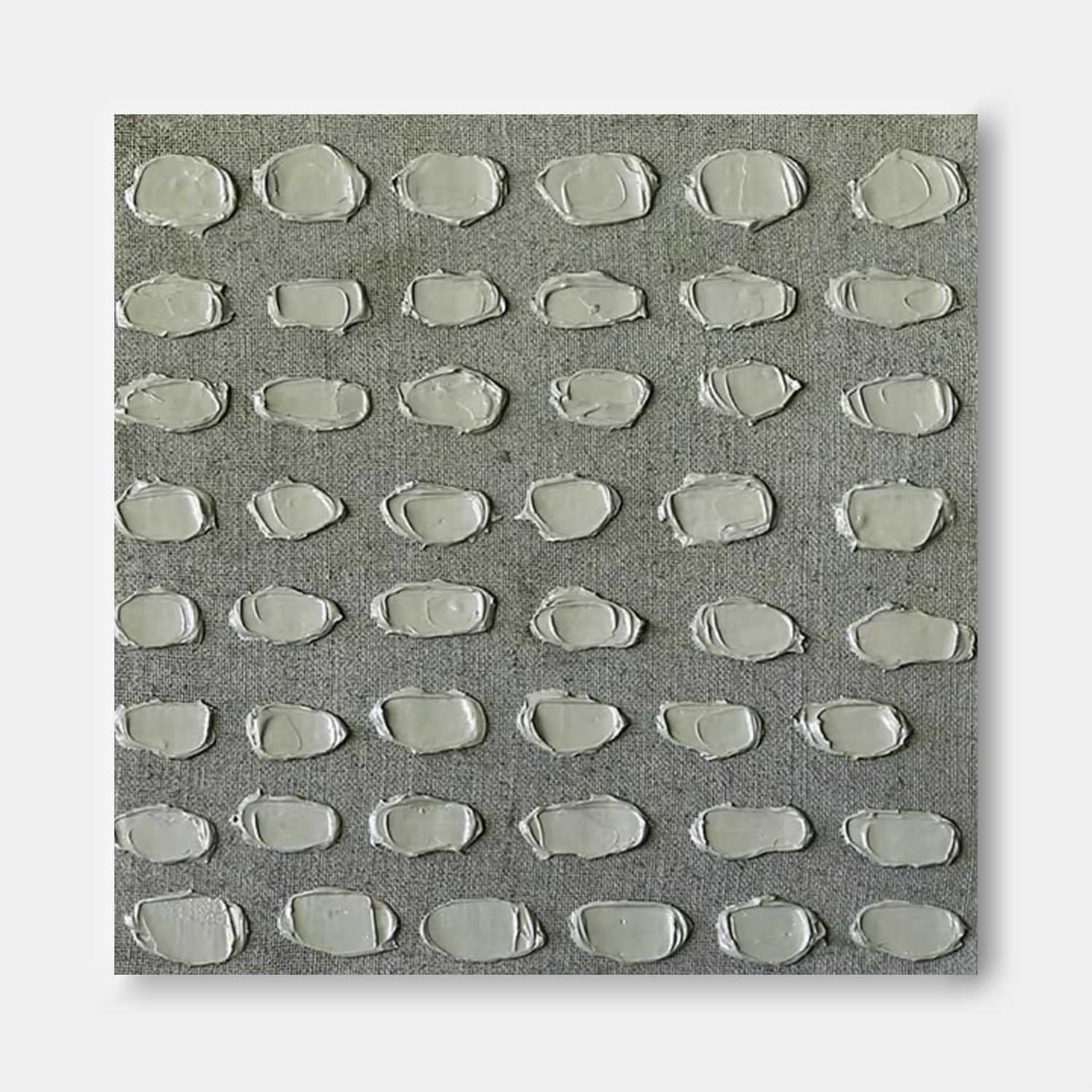 Minimalist Texture Canvas Acrylic Painting Large Creative Knife Painting Original Wall Art Grey Artwork