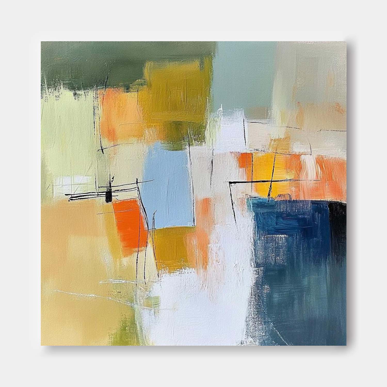 Modern Textured Painting Original Canvas Wall Art Large Abstract Oil Painting for Living Room Office Bedroom
