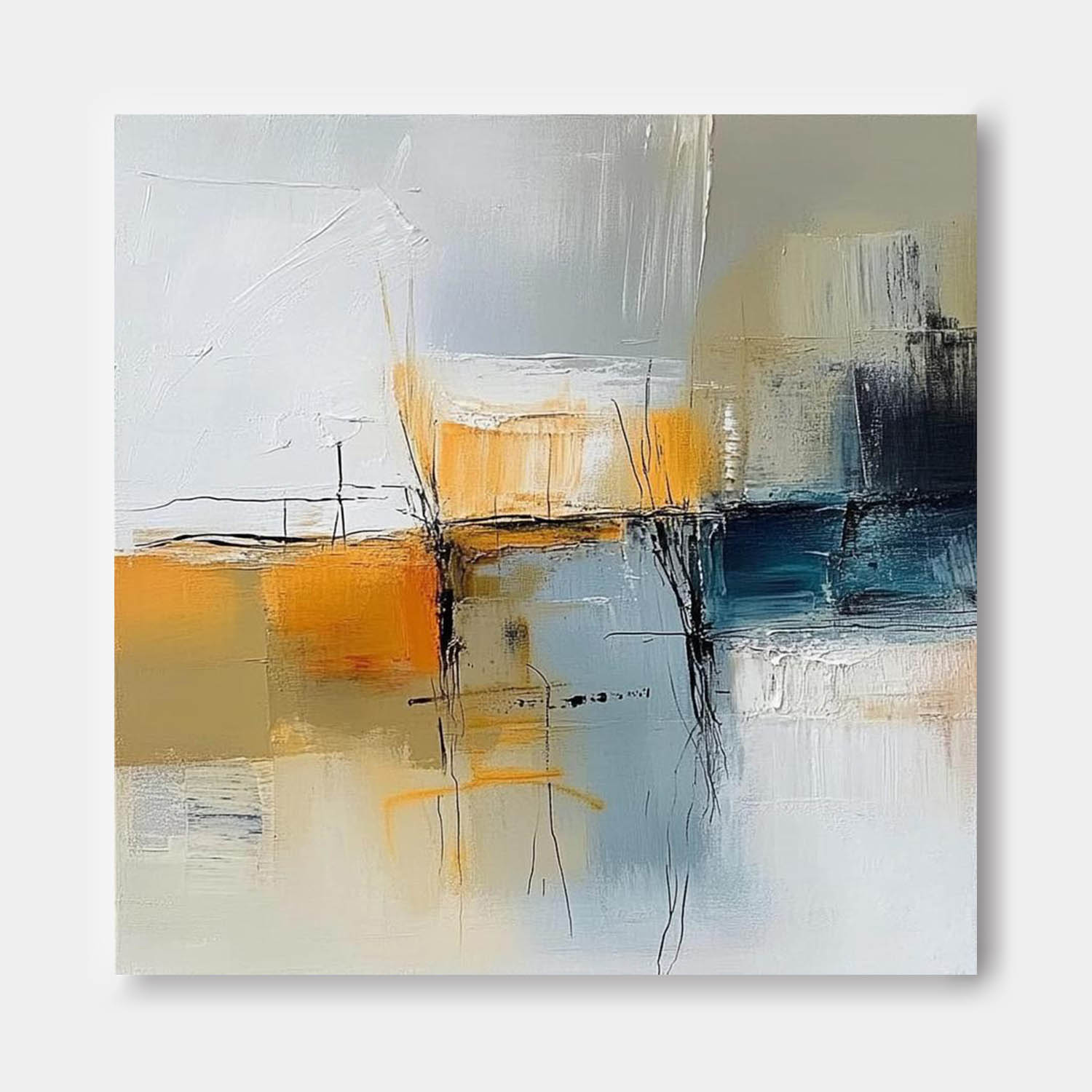 Modern Minimalist Textured Artwork Large Abstract Oil Painting Original Hand-painted Canvas Wall Art