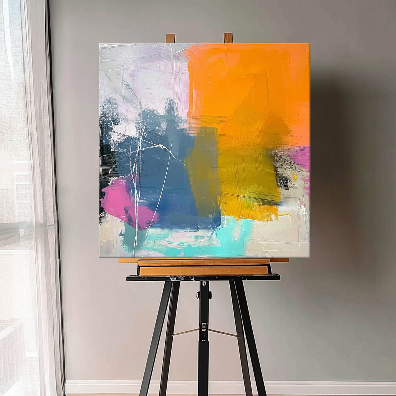 Graffiti Texture Painting Abstract Oil Painting Modern Abstract Acrylic painting Original Artwork Home Decor