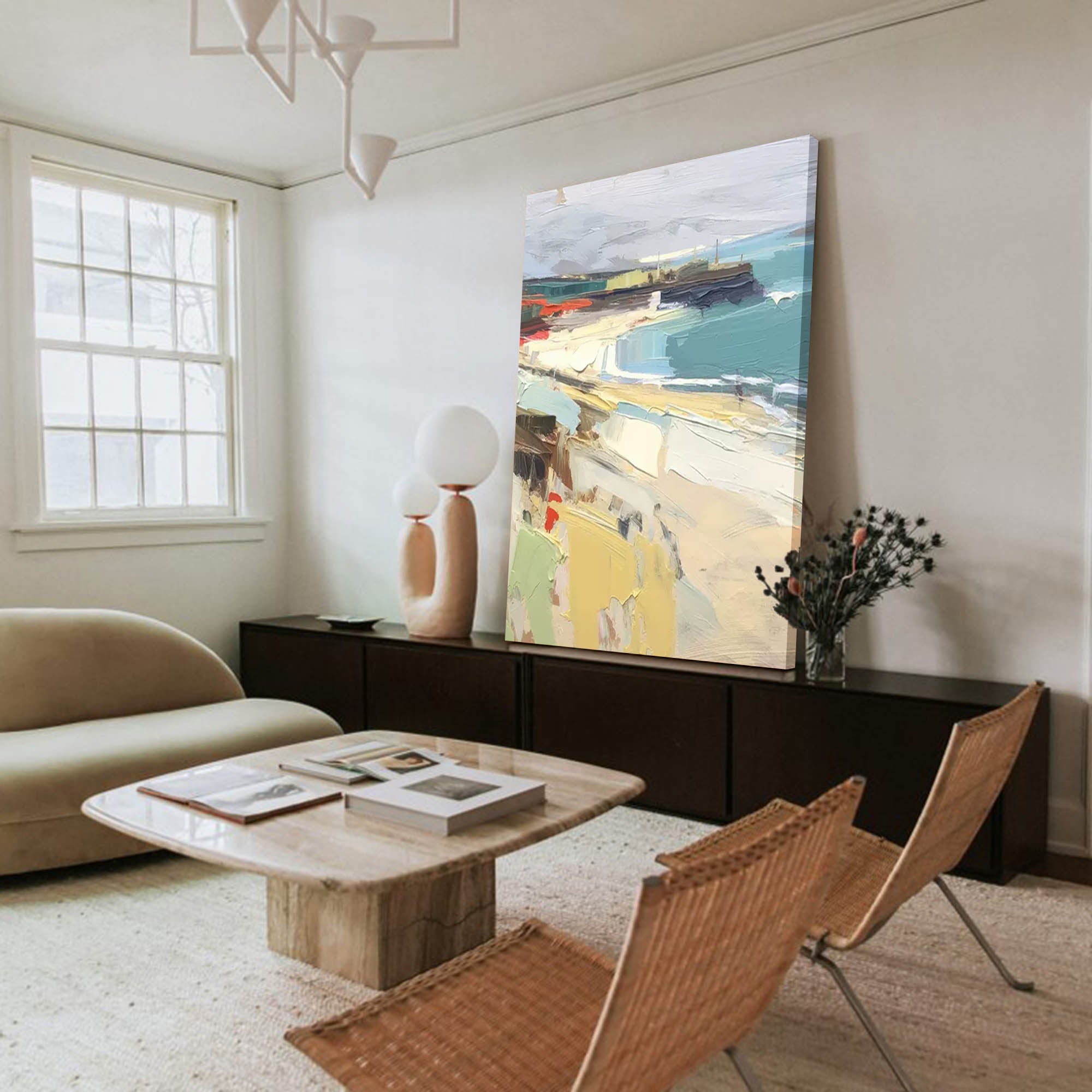 Large Landscape Painting On Canvas Abstract Modern Wall Art Acrylic Painting Home Decor