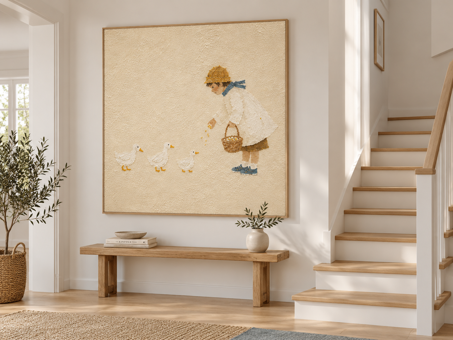 Whimsical Nursery Wall Art For Kids Rooms With Pastoral Theme