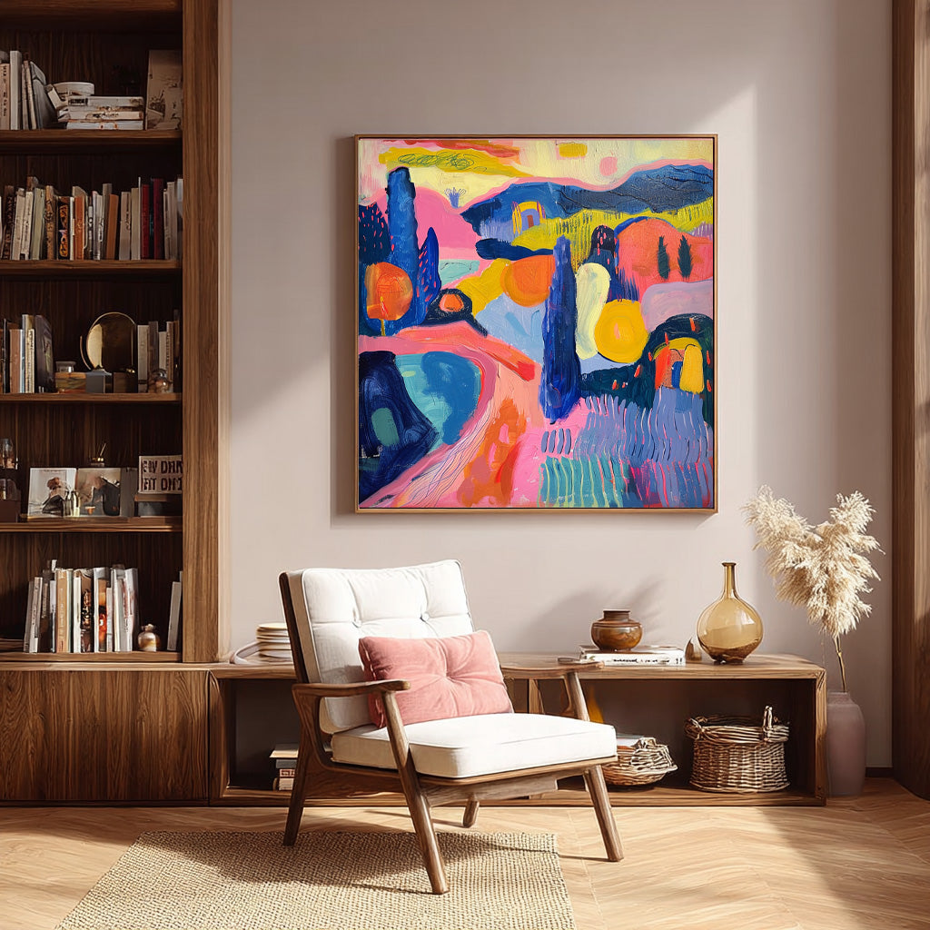 Color Texture Acrylic painting Original Scenery Oil Painting Abstract Graffiti Wall Art Contemporary Art