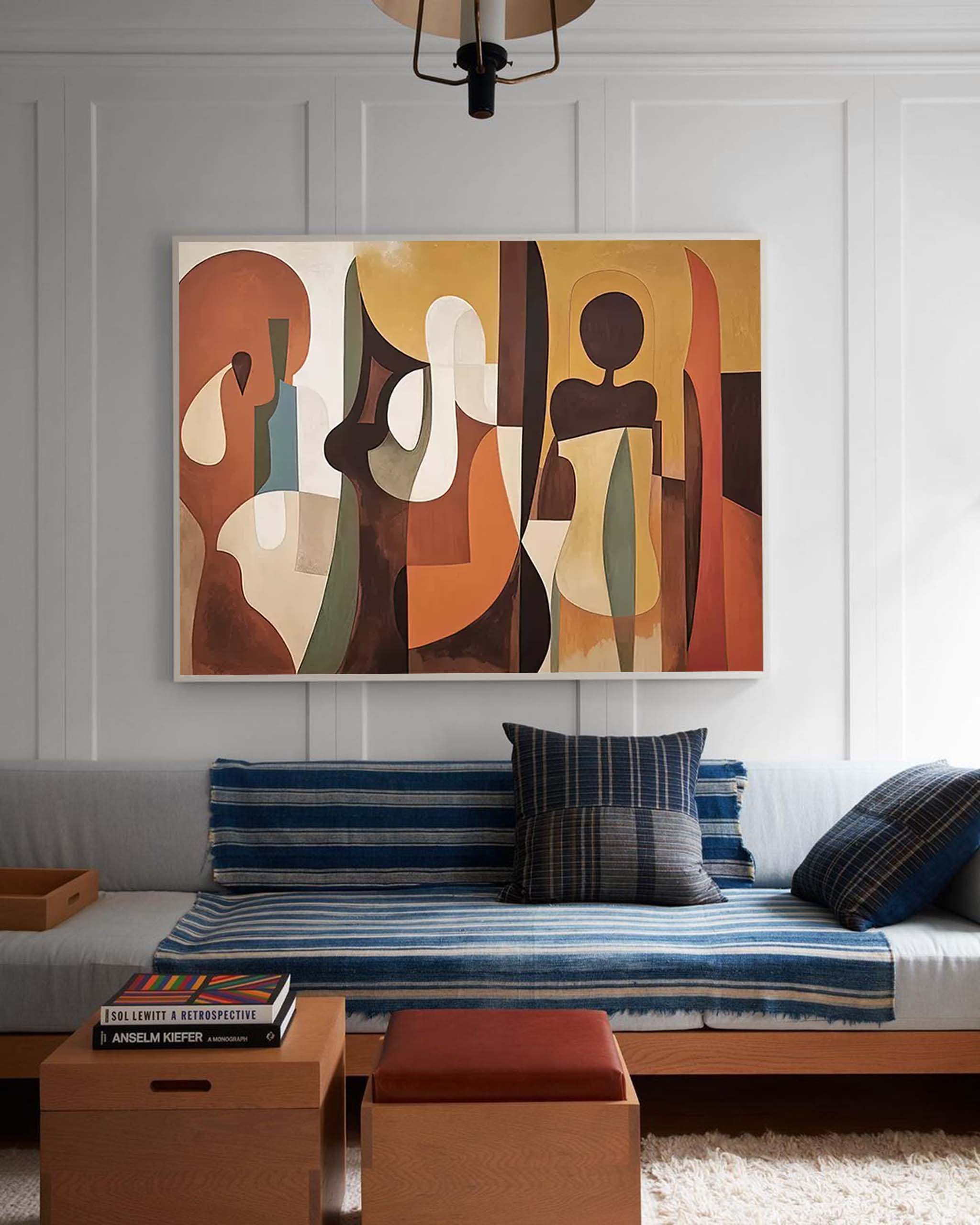 Modern Acrylic Painting Large Abstract Figure Oil Painting Original Wall Art Home Decoration