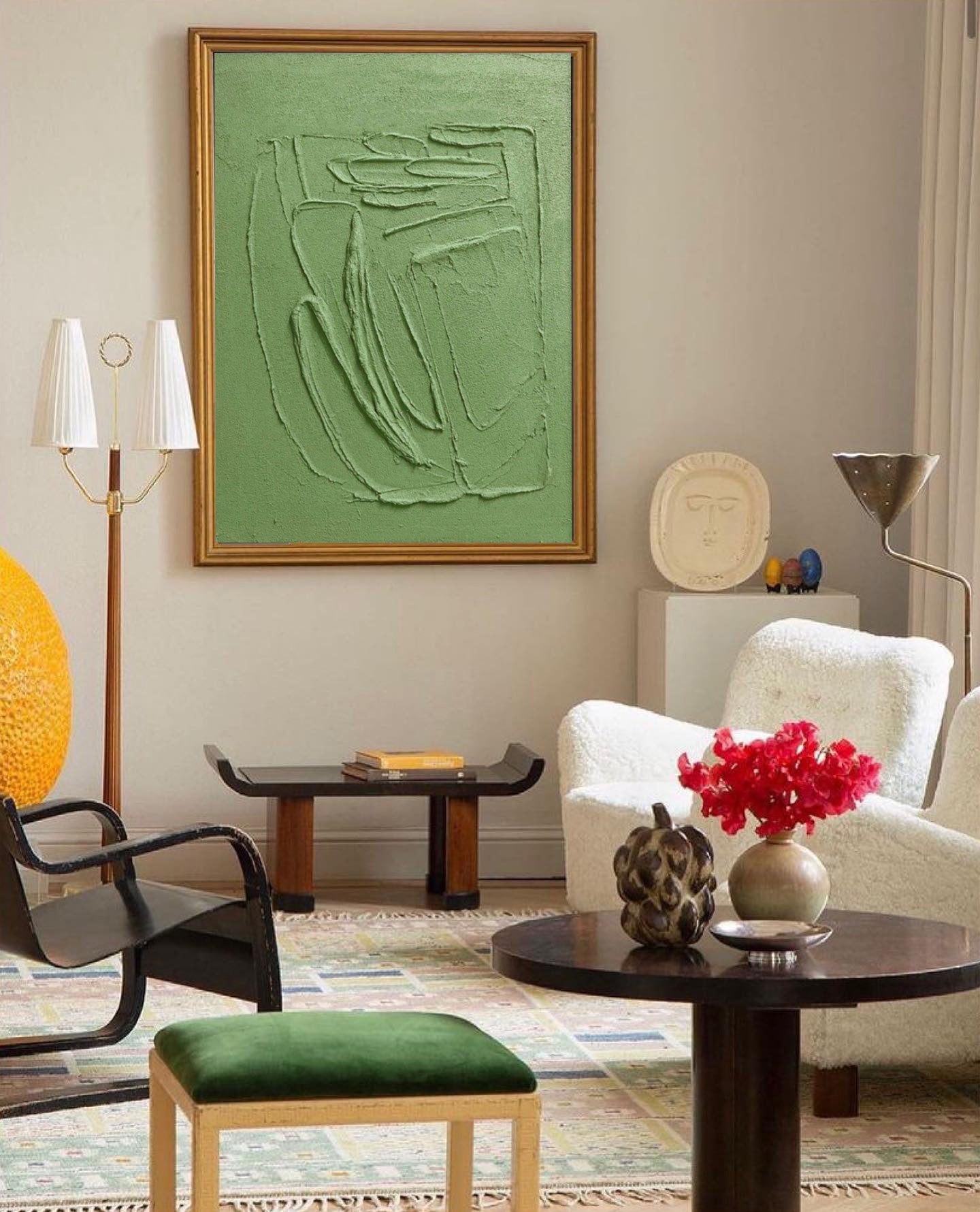 Green Texture Minimalist Oil Painting On Canvas Large Abstract acrylic painting Original Wall Art Home Decor