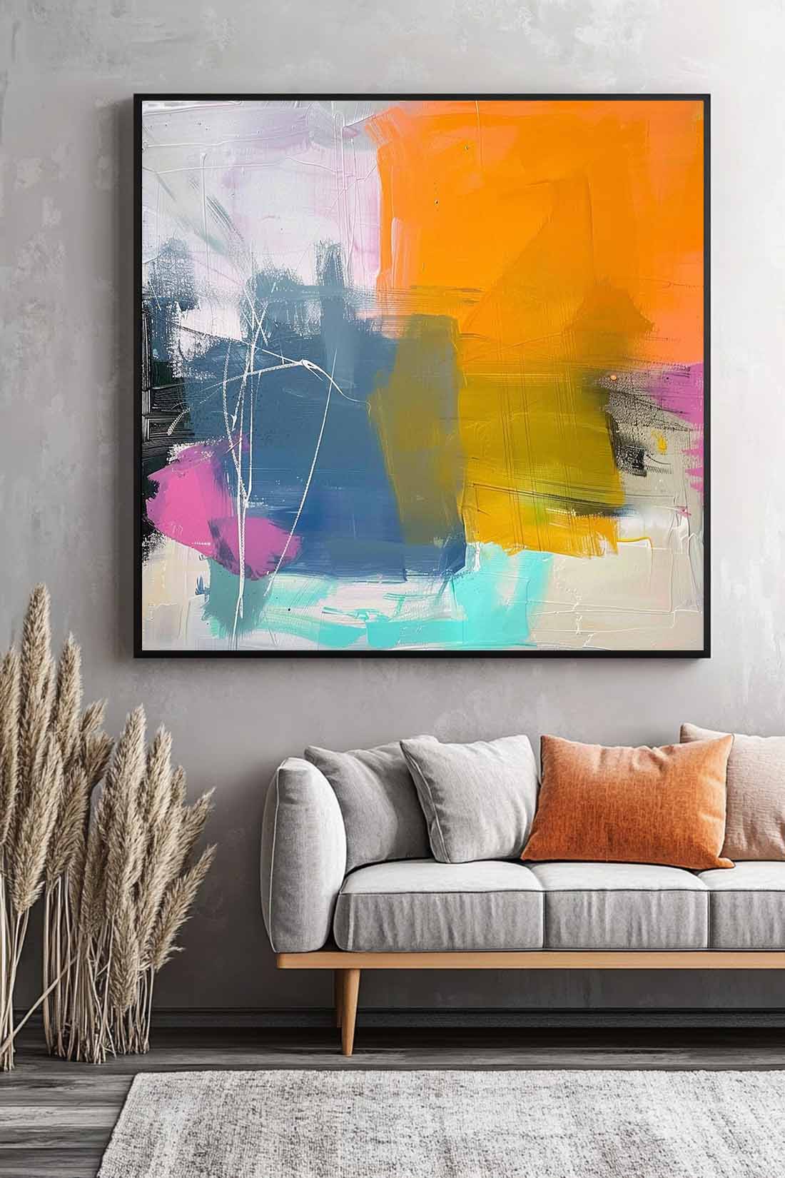 Graffiti Texture Painting Abstract Oil Painting Modern Abstract Acrylic painting Original Artwork Home Decor