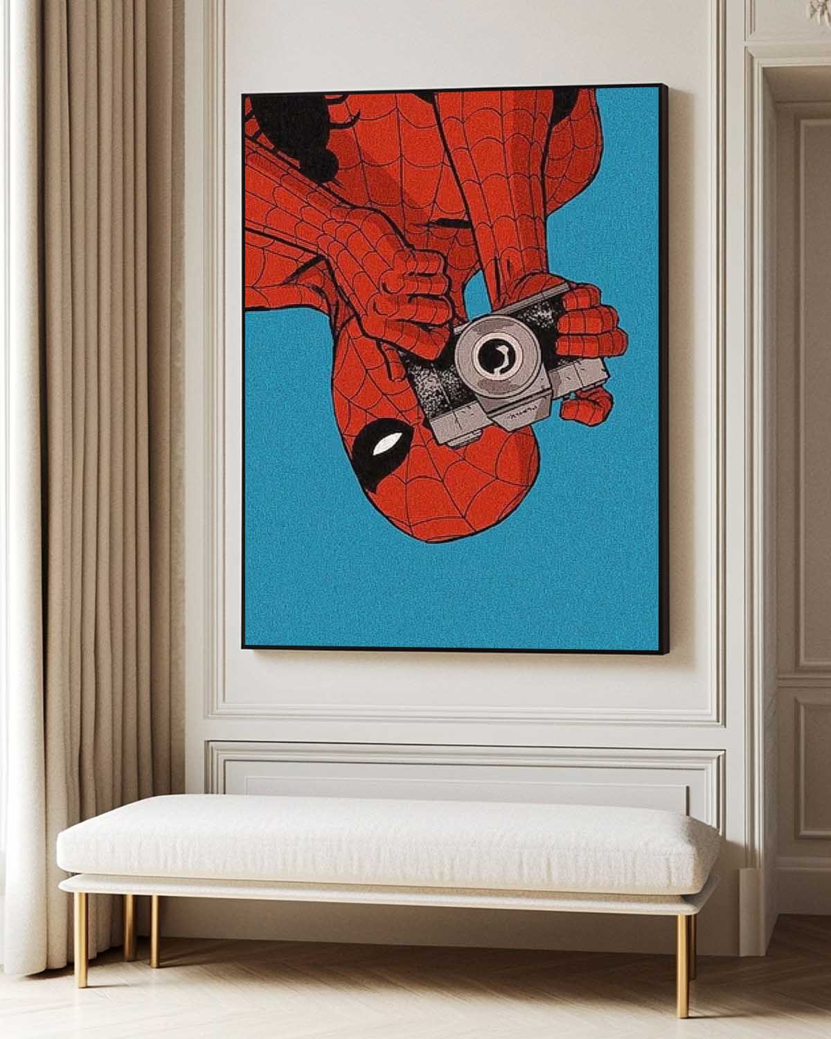 Contemporary Abstract Spider-Man Painting Famous Wall Art Marvel Comics Cute painting Home Decor