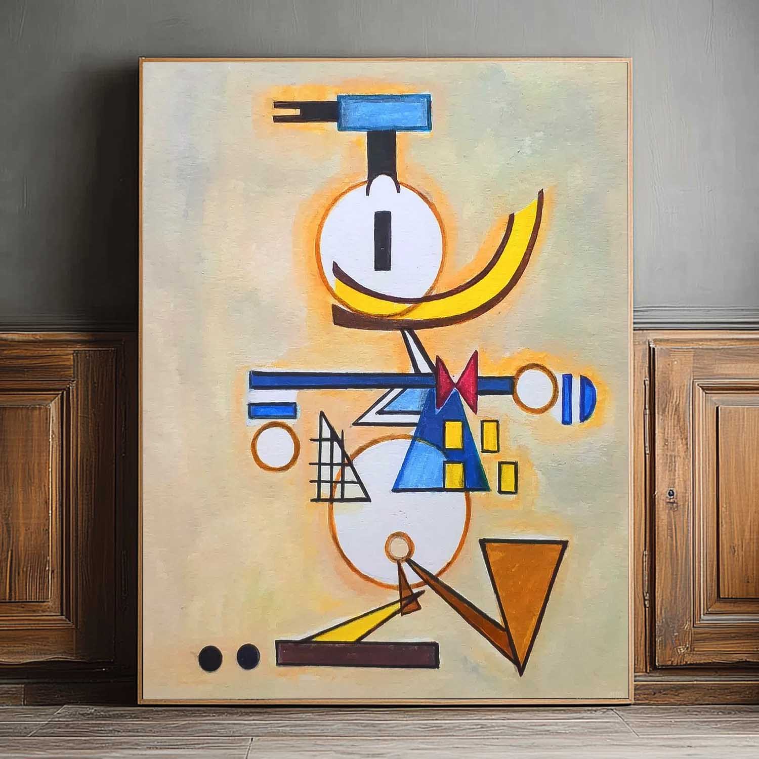 Large Disney Characters Painting Original Wall Art Colorful Cute Cartoon Characters Abstract Donald Duck Artwork