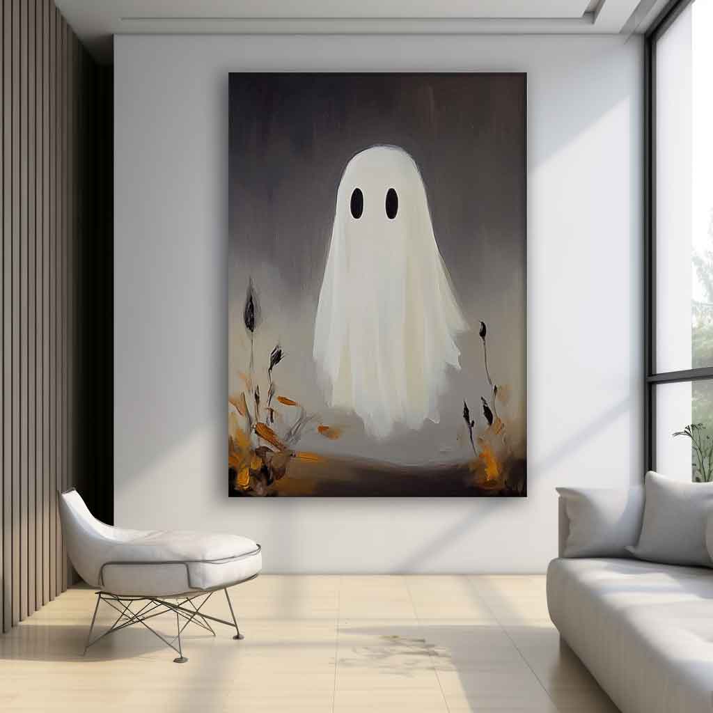 High Quality Original Artwork Large Modern Acrylic Painting On Canvas Cute Ghost Abstract Oil Painting