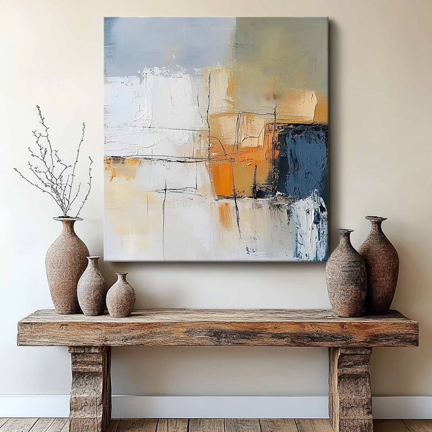Original Hand-painted Canvas Wall Art Modern Minimalist Textured Artwork Large Abstract Oil Painting