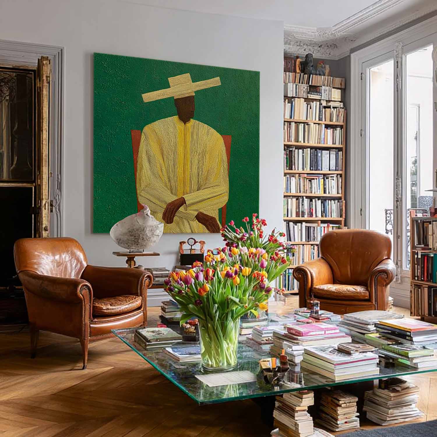 Surrealist Man Oil Painting Romantic Figurative Art Palette Knife Acrylic Painting Large Figure Wall Art Decor