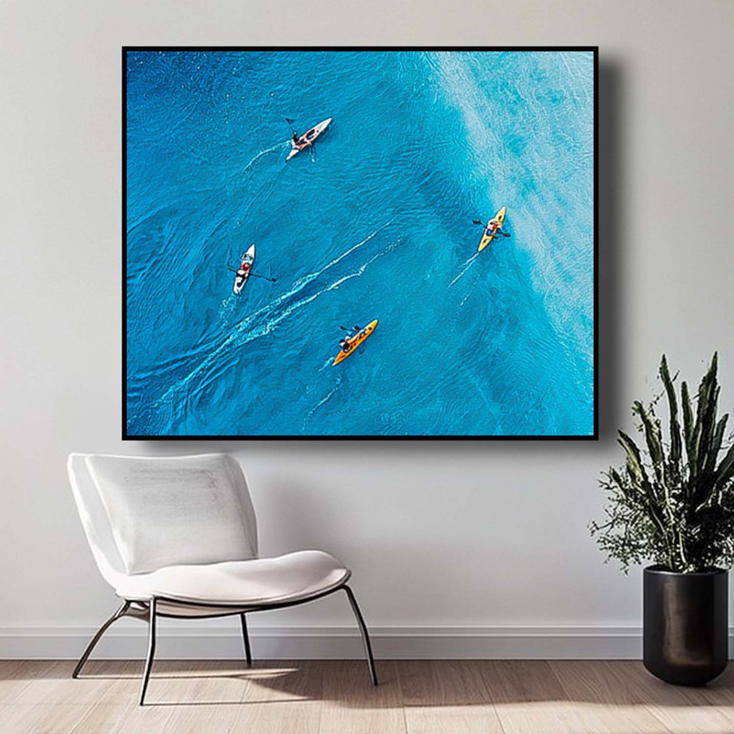 Original Rowing Boats oil painting Boat Seascape Landscape Impasto painting Impressionism Coastal artwork