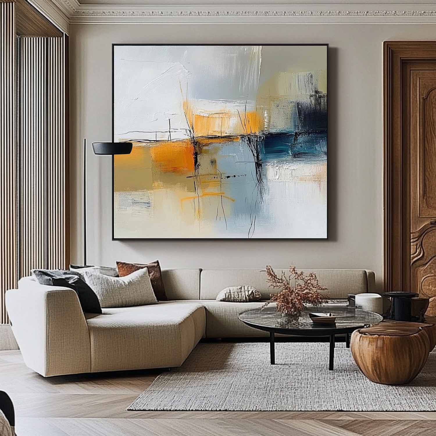Modern Minimalist Textured Artwork Large Abstract Oil Painting Original Hand-painted Canvas Wall Art