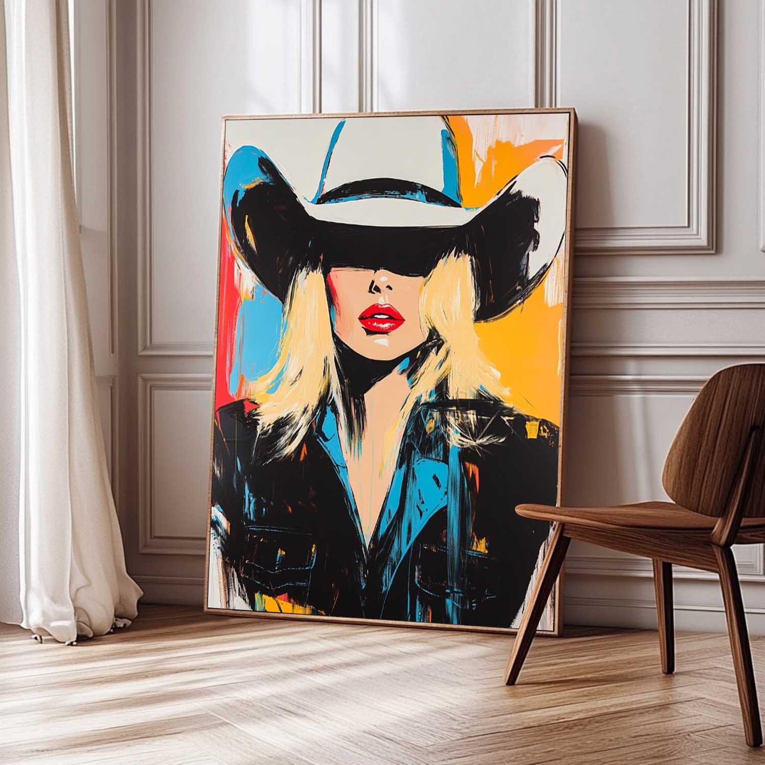 Fashion Lady Abstract Painting Beautiful Woman Wall Art painting Large Portrait Artwork Home Decor