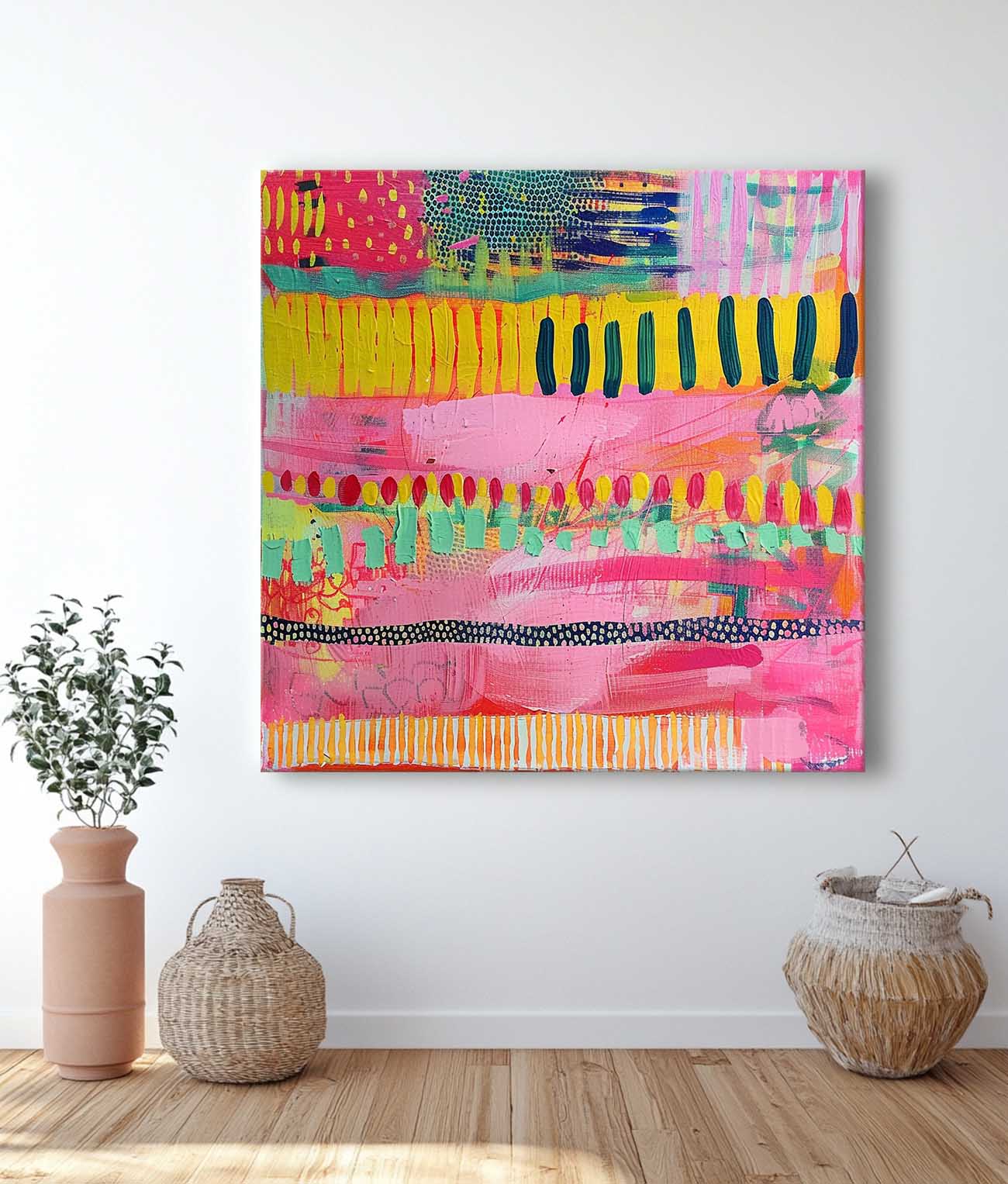 Modern Textured Artwork Large Graffiti Abstract Oil Painting Coloeful Original Hand-painted Canvas Wall Art