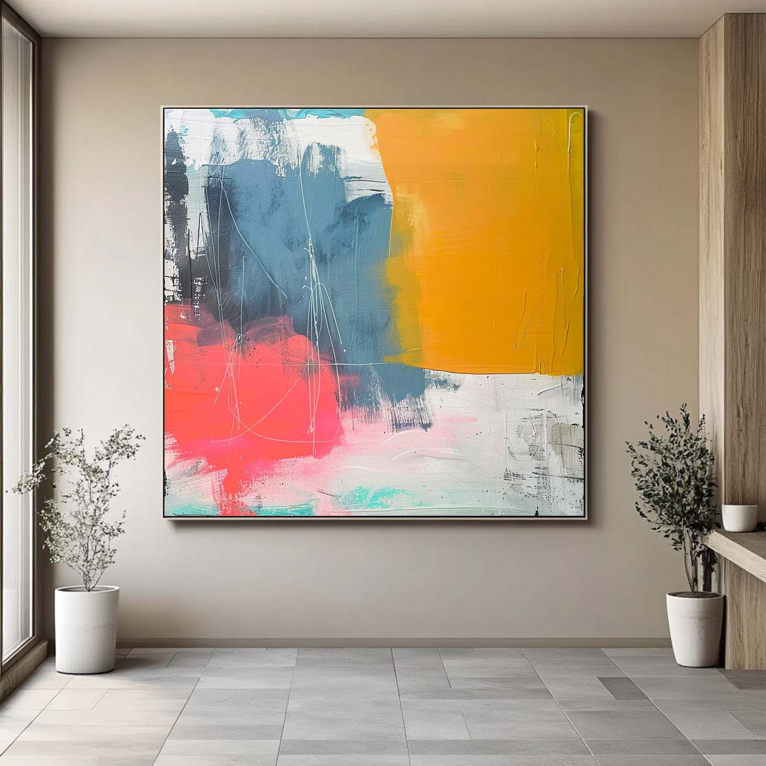 Modern Abstract Acrylic painting Graffiti Texture Painting Abstract Oil Painting Original Artwork Home Decor