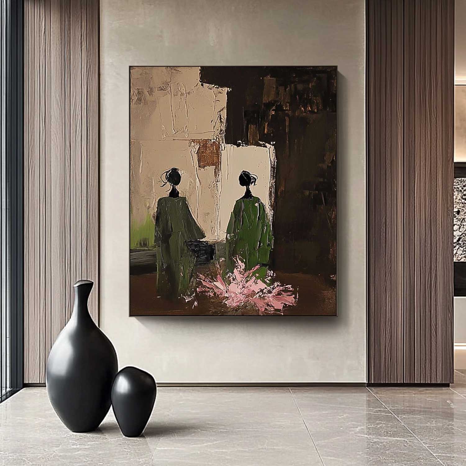 Original Portrait Wall Art Minimalism Figure Acrylic Painting Abstract Oil Painting Canvas Home Decor