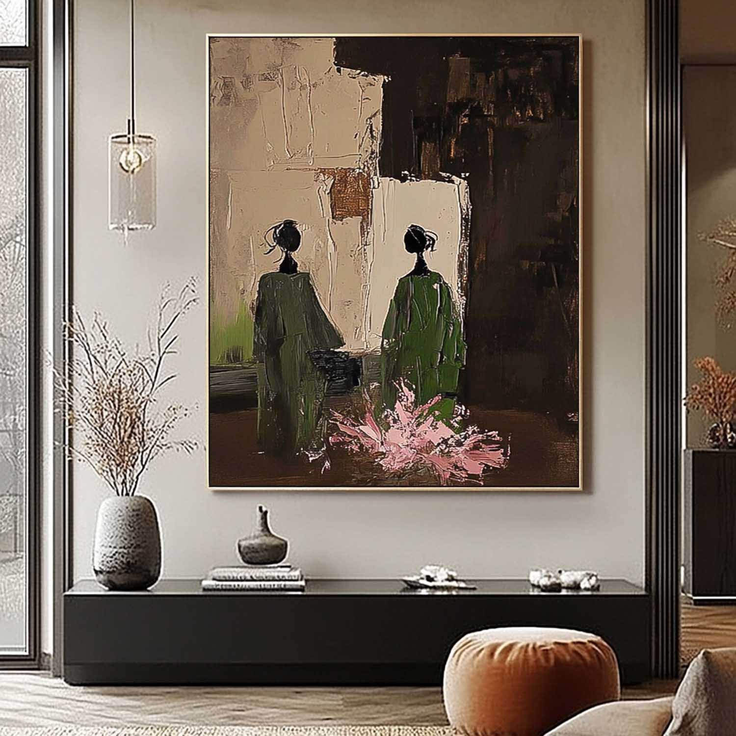 Original Portrait Wall Art Minimalism Figure Acrylic Painting Abstract Oil Painting Canvas Home Decor