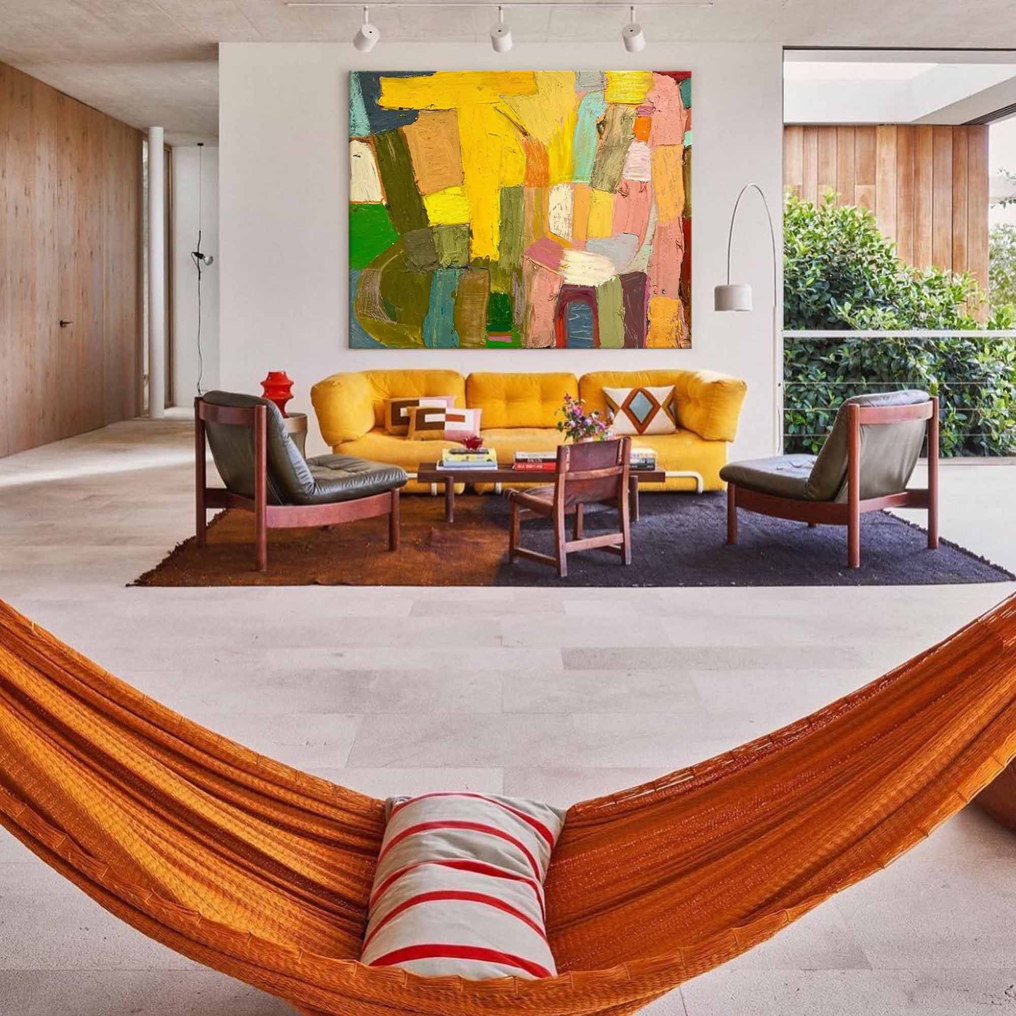 Large Abstract Oil Painting On Canvas Vibrant Colorful Modern Acrylic Painting Original Wall Art Home Decoration