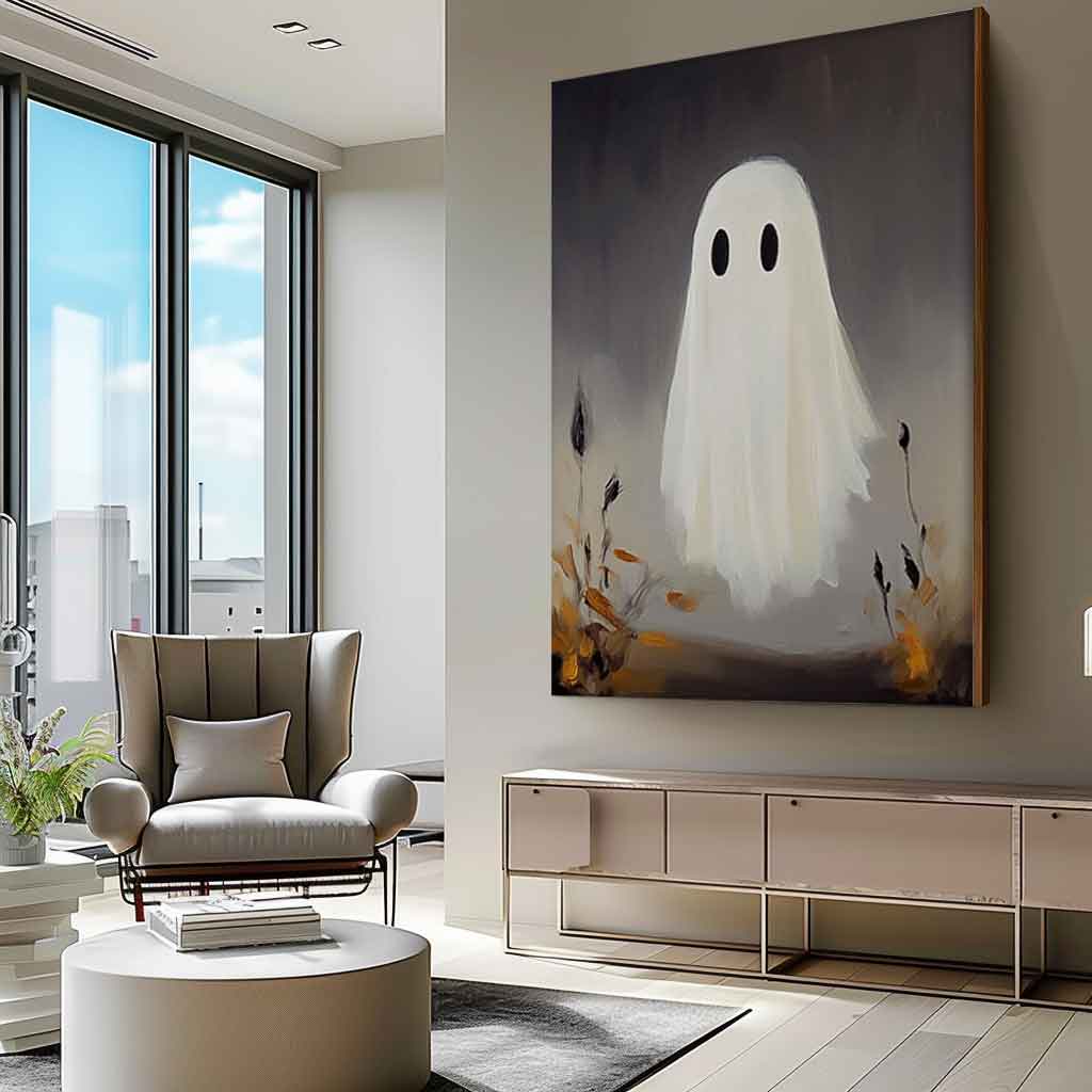 High Quality Original Artwork Large Modern Acrylic Painting On Canvas Cute Ghost Abstract Oil Painting