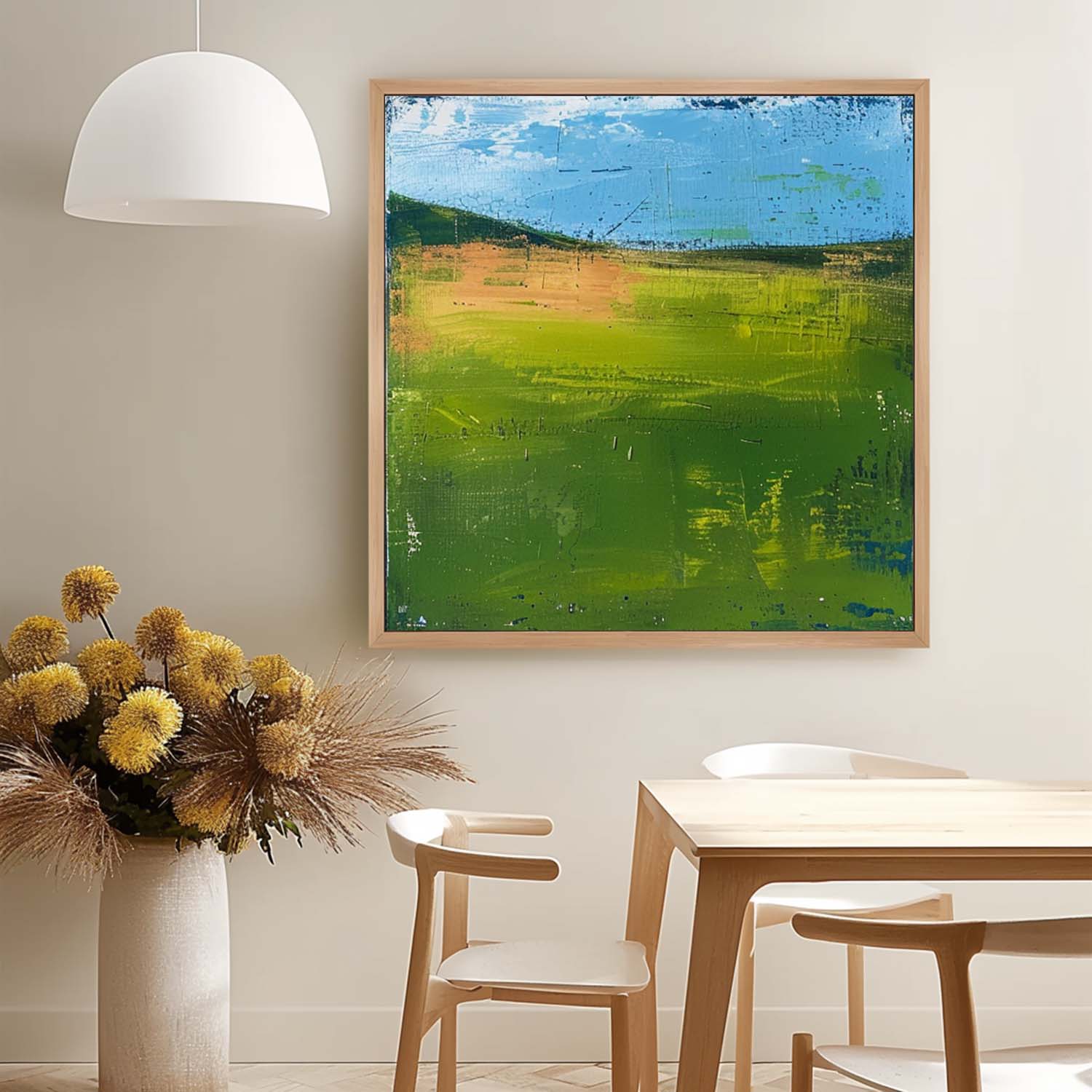 Modern Nature Art Original Wall Art Large Abstract Field Oil Painting On Canvas for Living Room