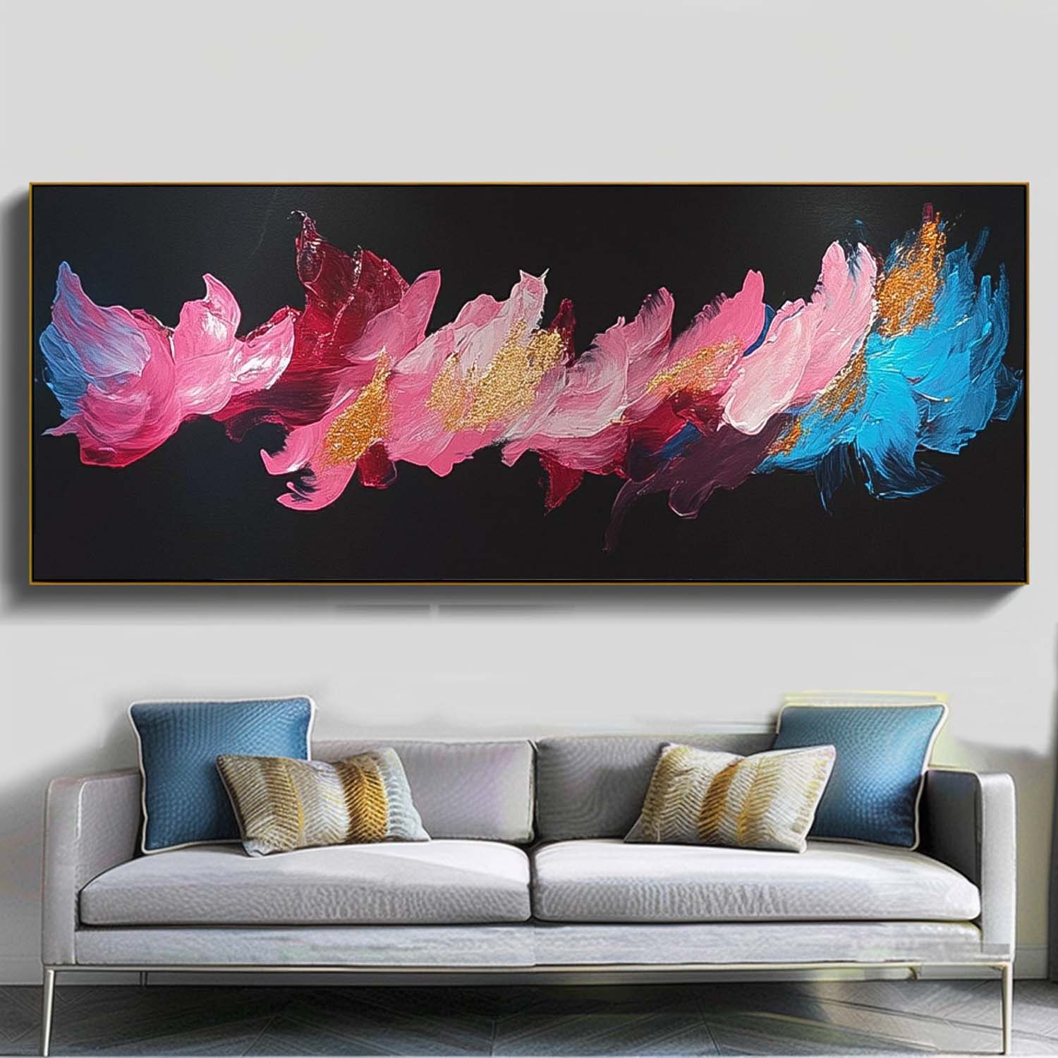 Original Wall Art Colorful Texture Abstract Oil Painting Big Canvas Artwork Modern Acrylic Painting Home decor