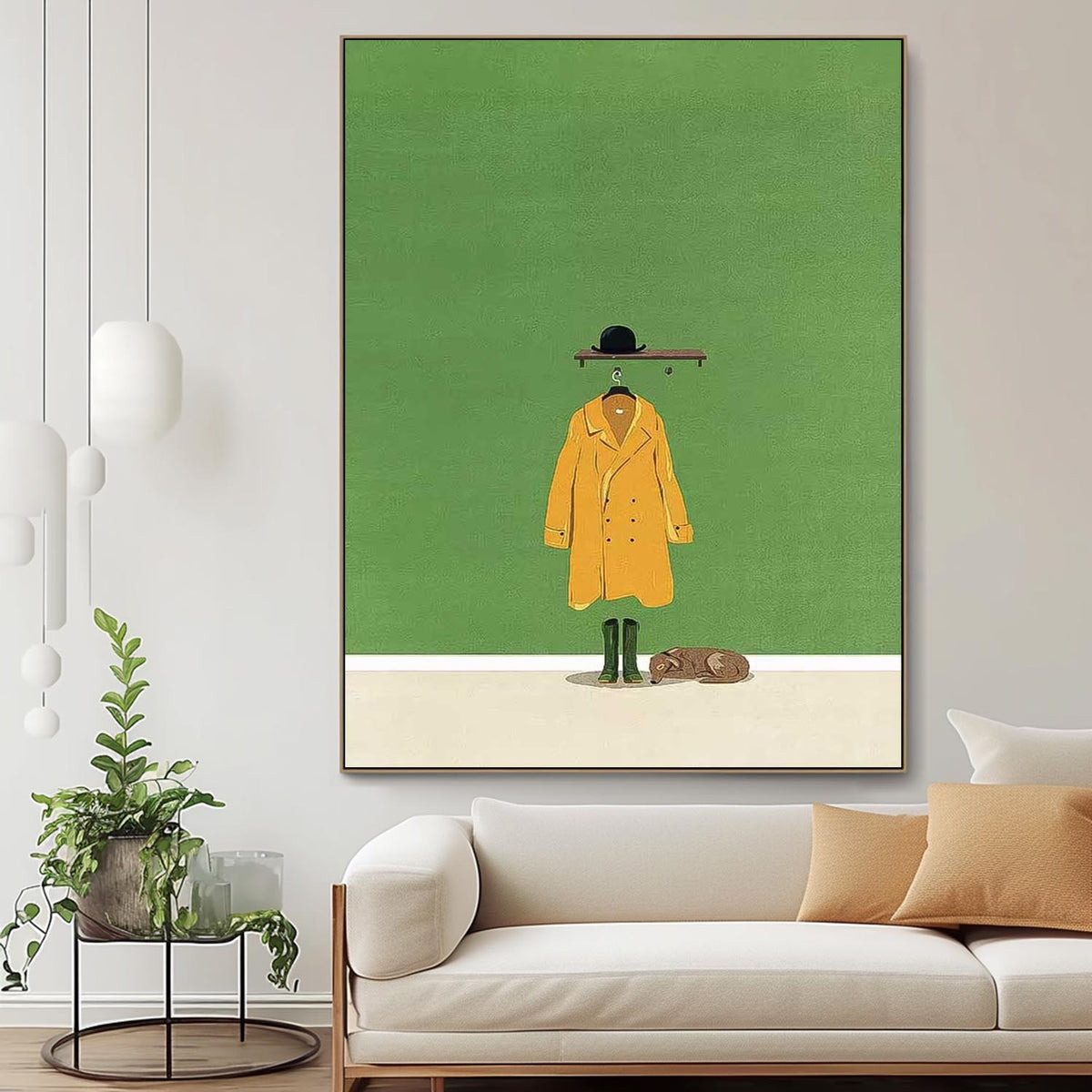 Green Minimalist Canvas Oil Painting Large Abstract Acrylic Painting Original Impressionist Realism Home Decor