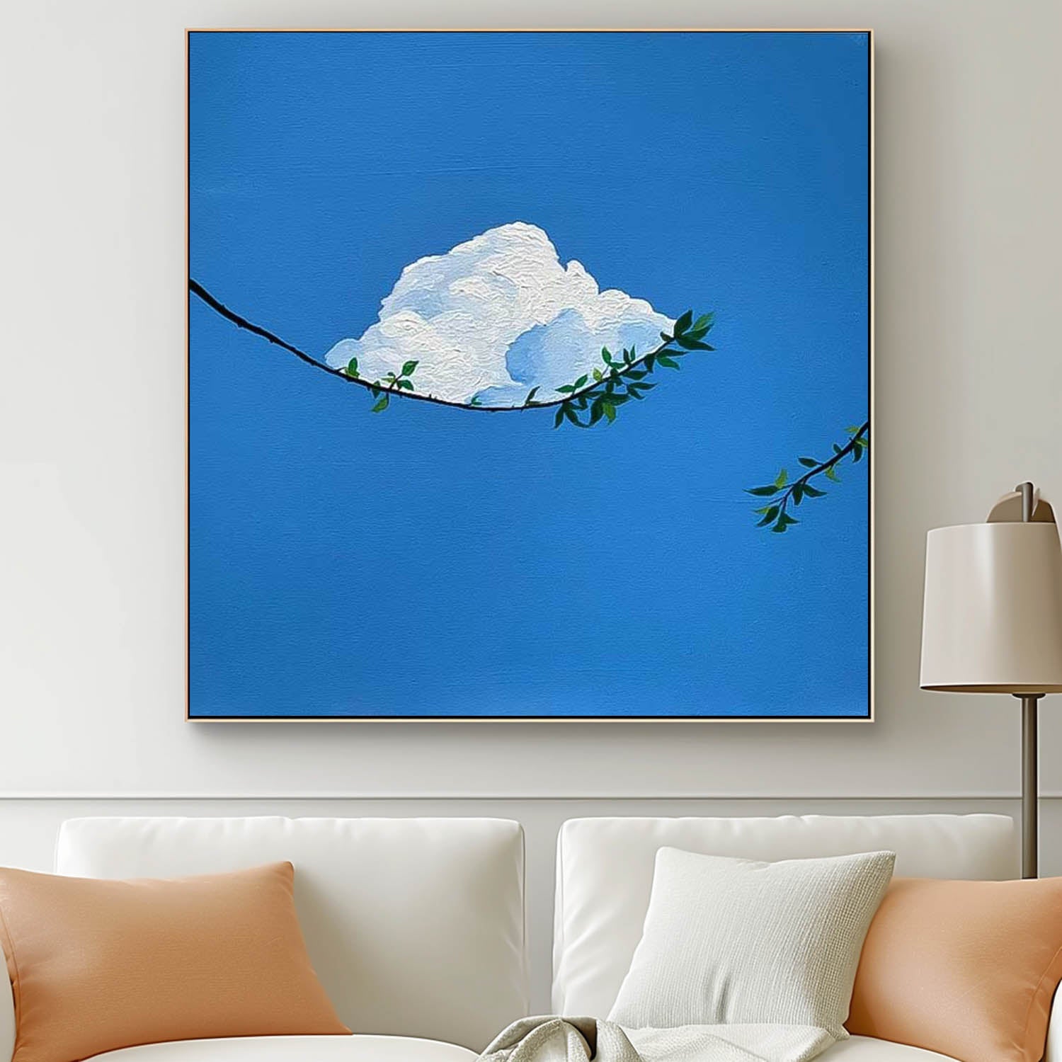 Large Clouds Wall Art Modern Highest Quality Oil Painting Abstract Texture Acrylic Painting For Living room