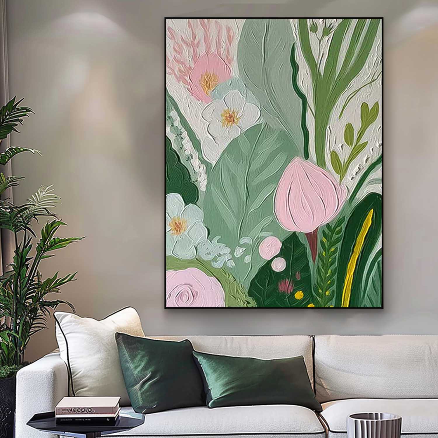 Original Modern Flowers Artwork Abstract Oil Painting On Canvas Impressionism Floral Wall Art Home Decor